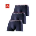tommy hilfiger underwear boxershort met strepen in de weefband (3 stuks) blauw