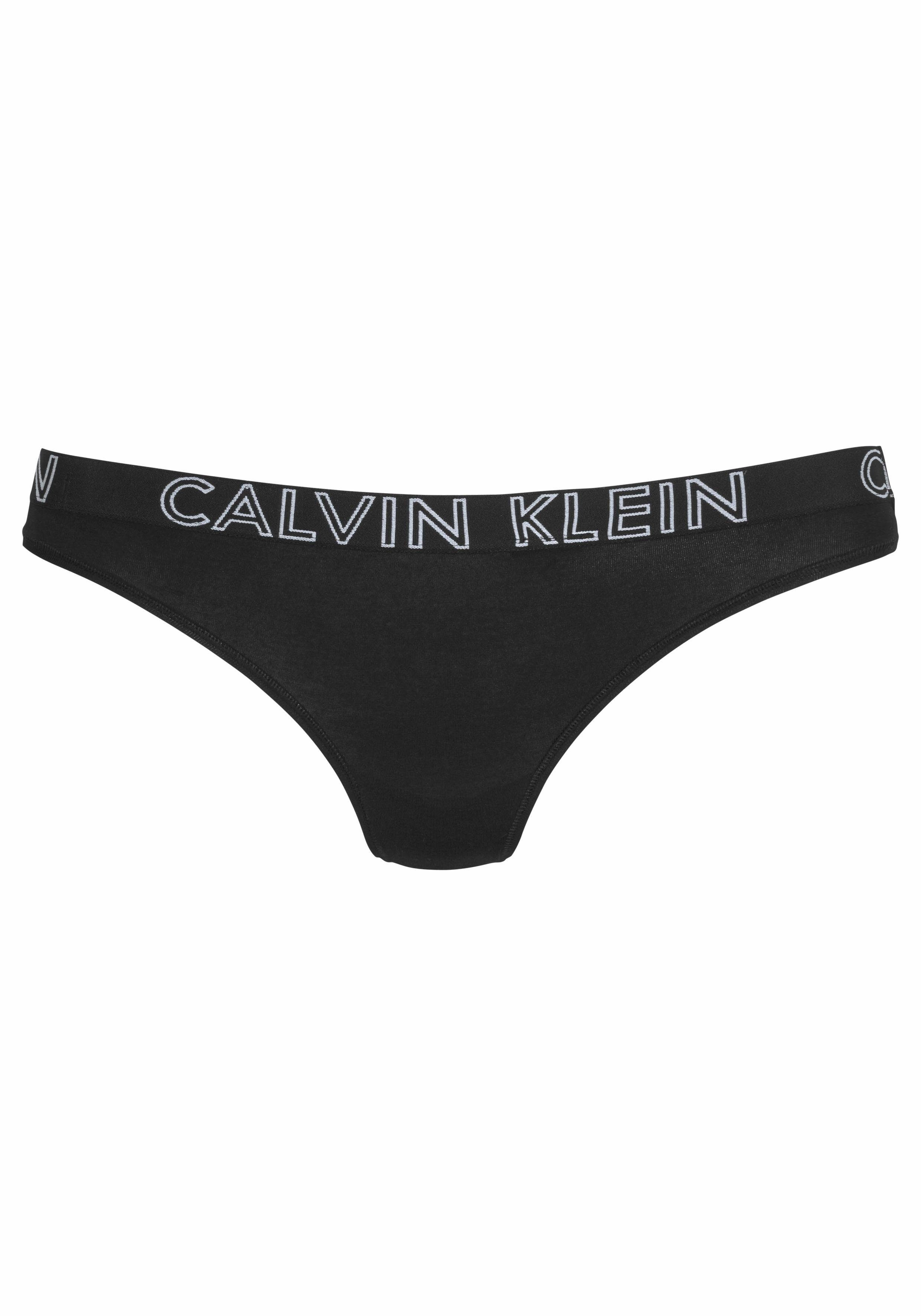 Calvin Klein dames strings (3-pack), zwart - Maat: XL | bol.com