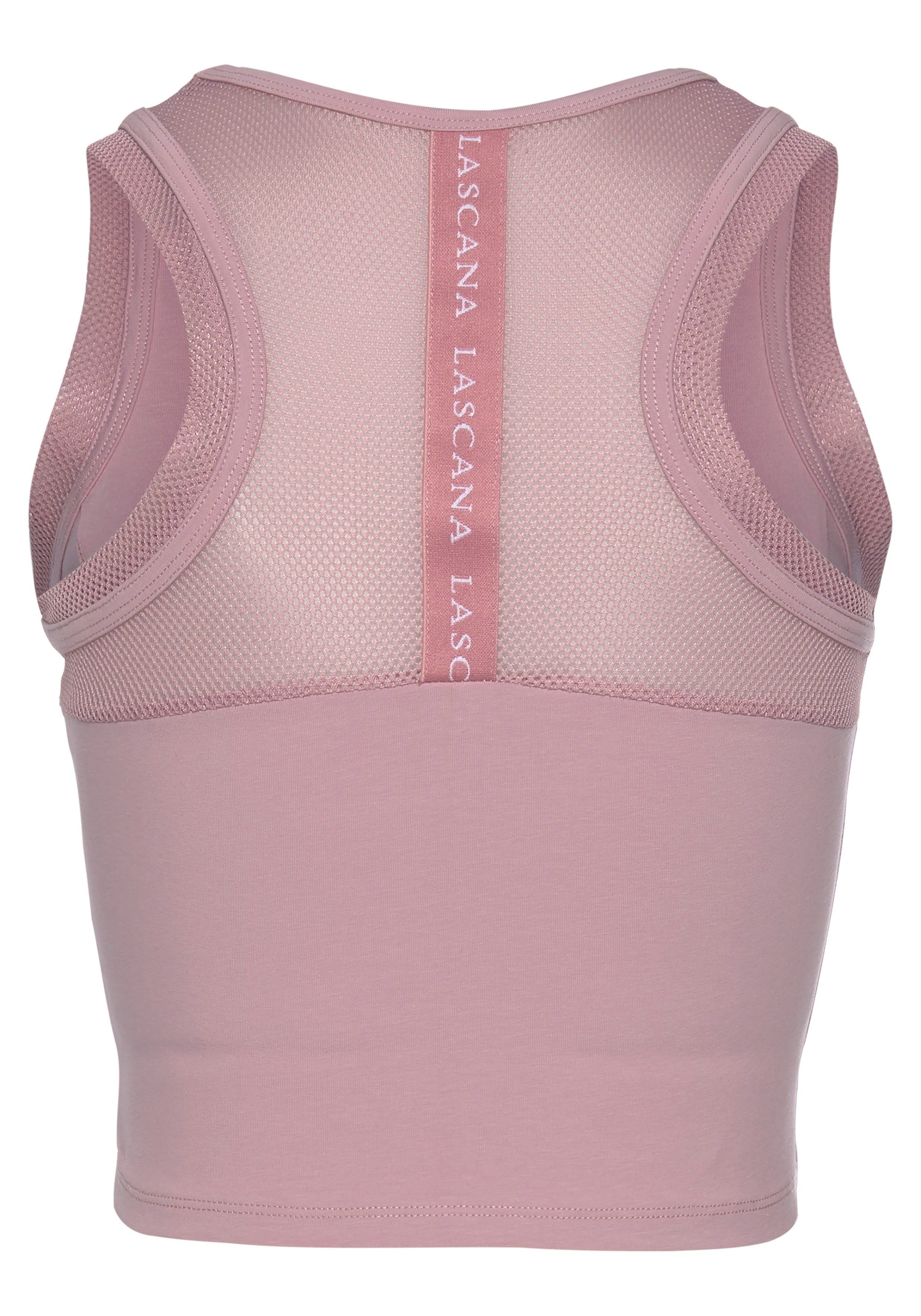 active by Lascana Functioneel shirt met racerback en meshinzetten