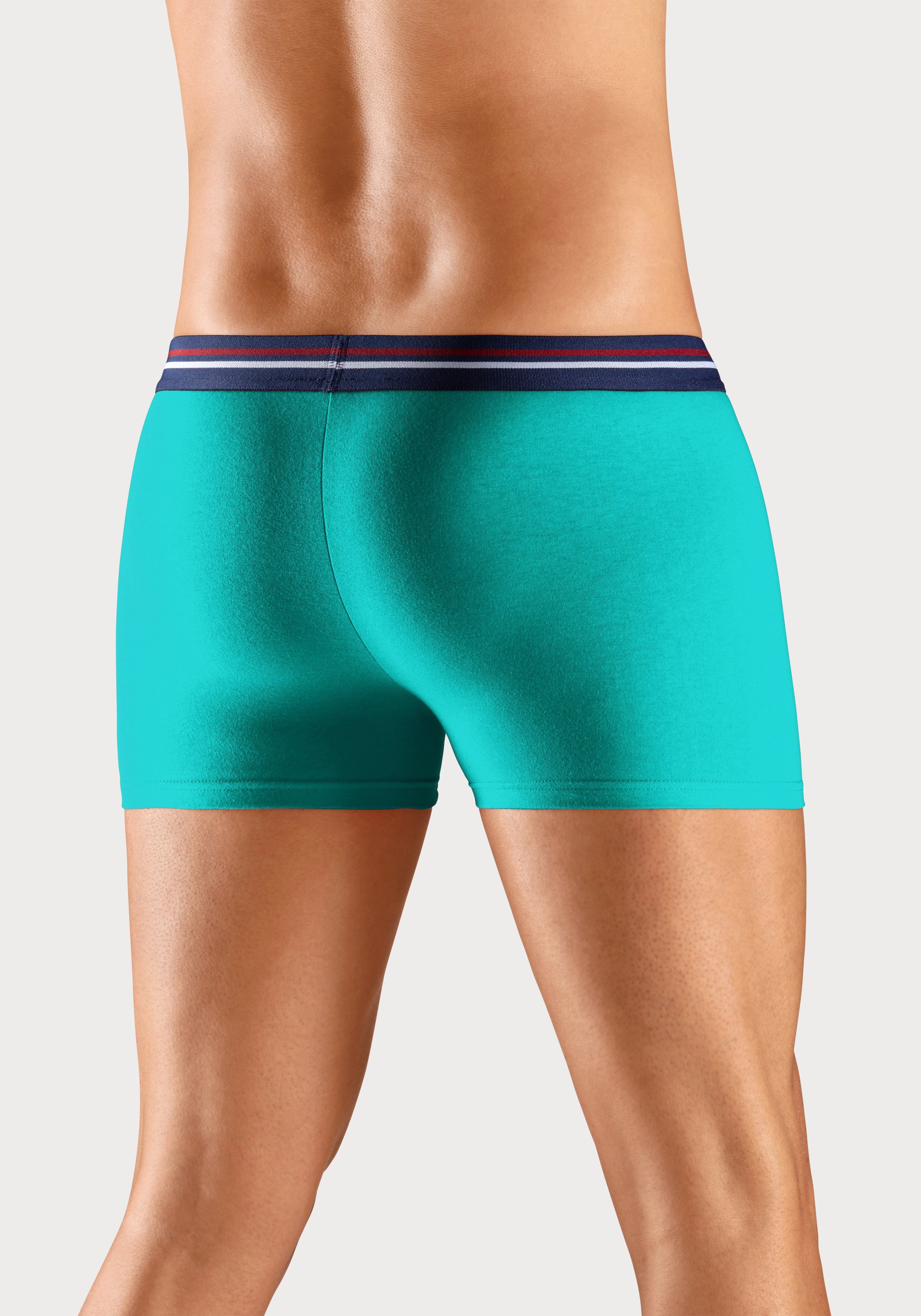 H.I.S Boxershort voor heren met strepen en logo in de band (set, 5 stuks)