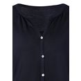 lascana shirt met 3-4-mouwen met een kleine aanrimpeling bij de hals blauw