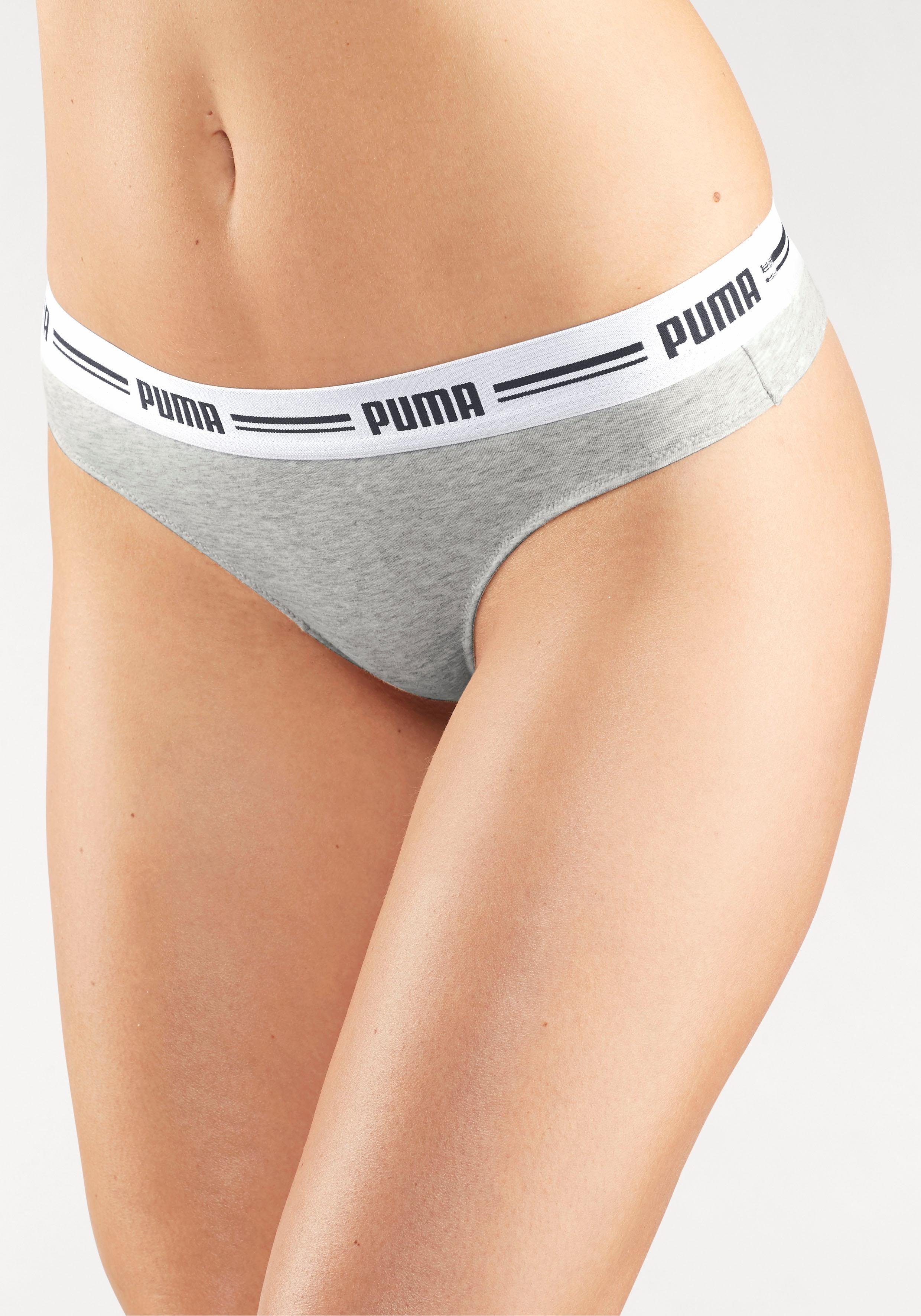 PUMA String Iconic met zachte logoband (2 stuks, Set van 2) strings maat L grijs