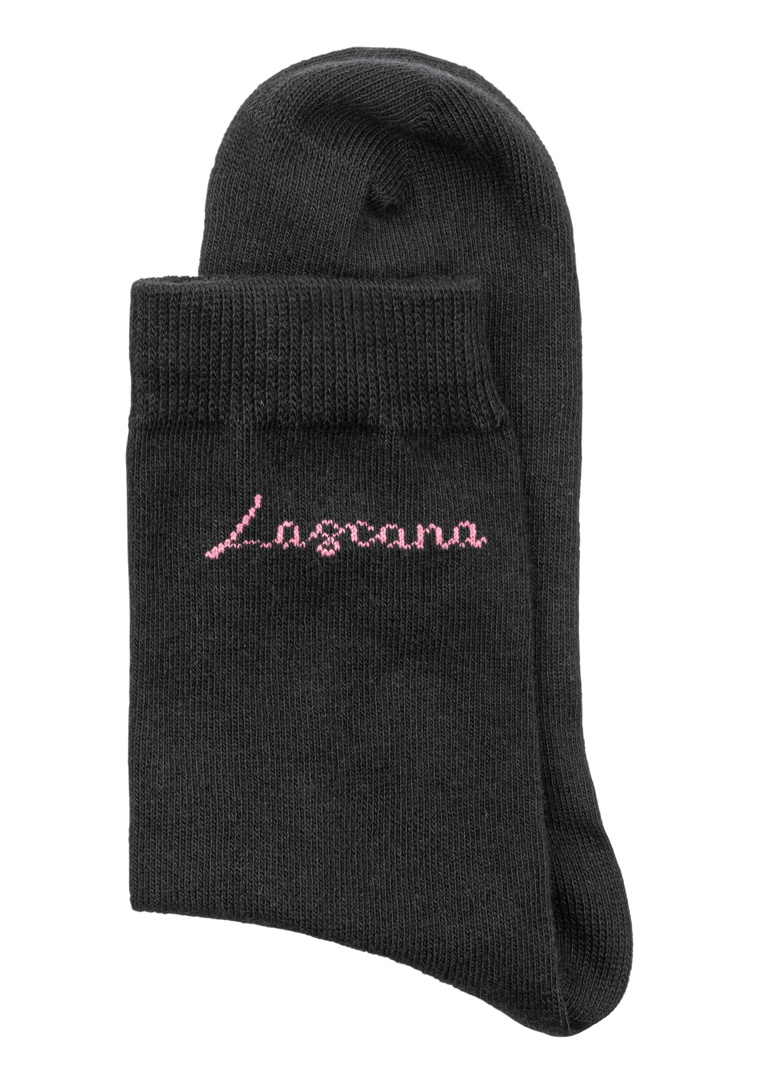 Lascana Basic sokken Believe in Yourself in aantrekkelijke cadeauverpakking (box, 4 paar)