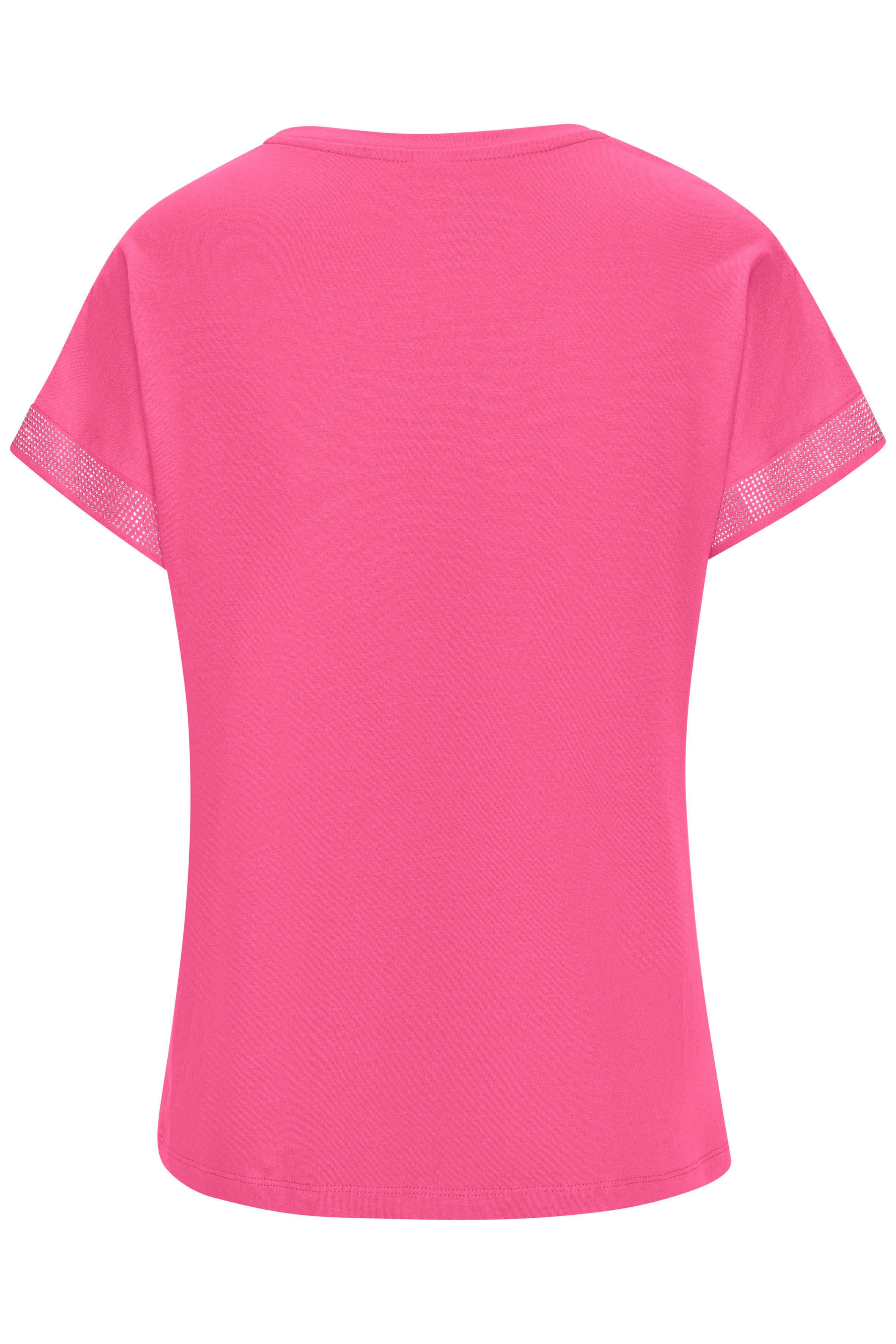 Lascana Shirt met korte mouwen Met glinsterend strass-ontwerp op de arm