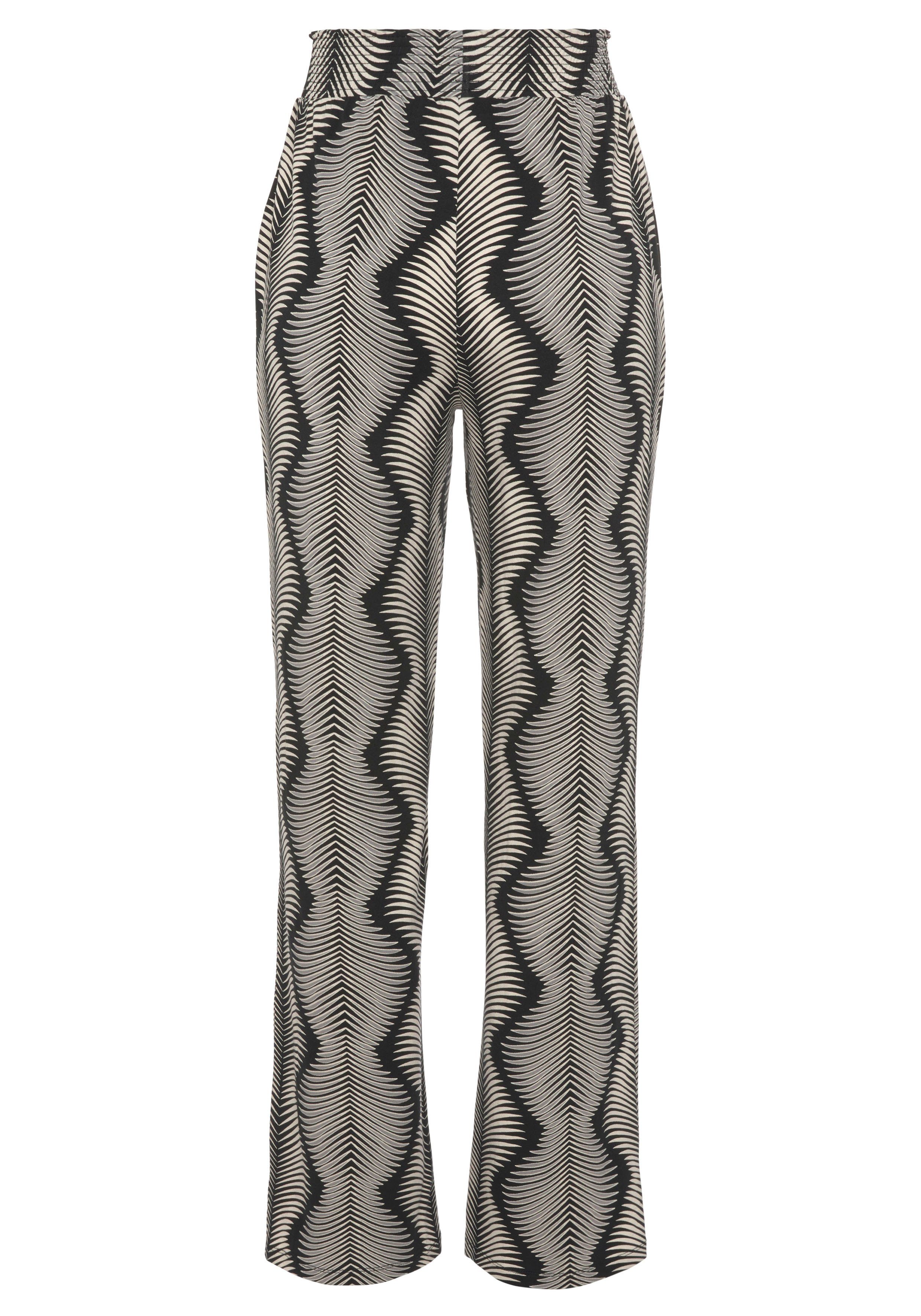 Lascana Pyjamabroek met grafische print all-over