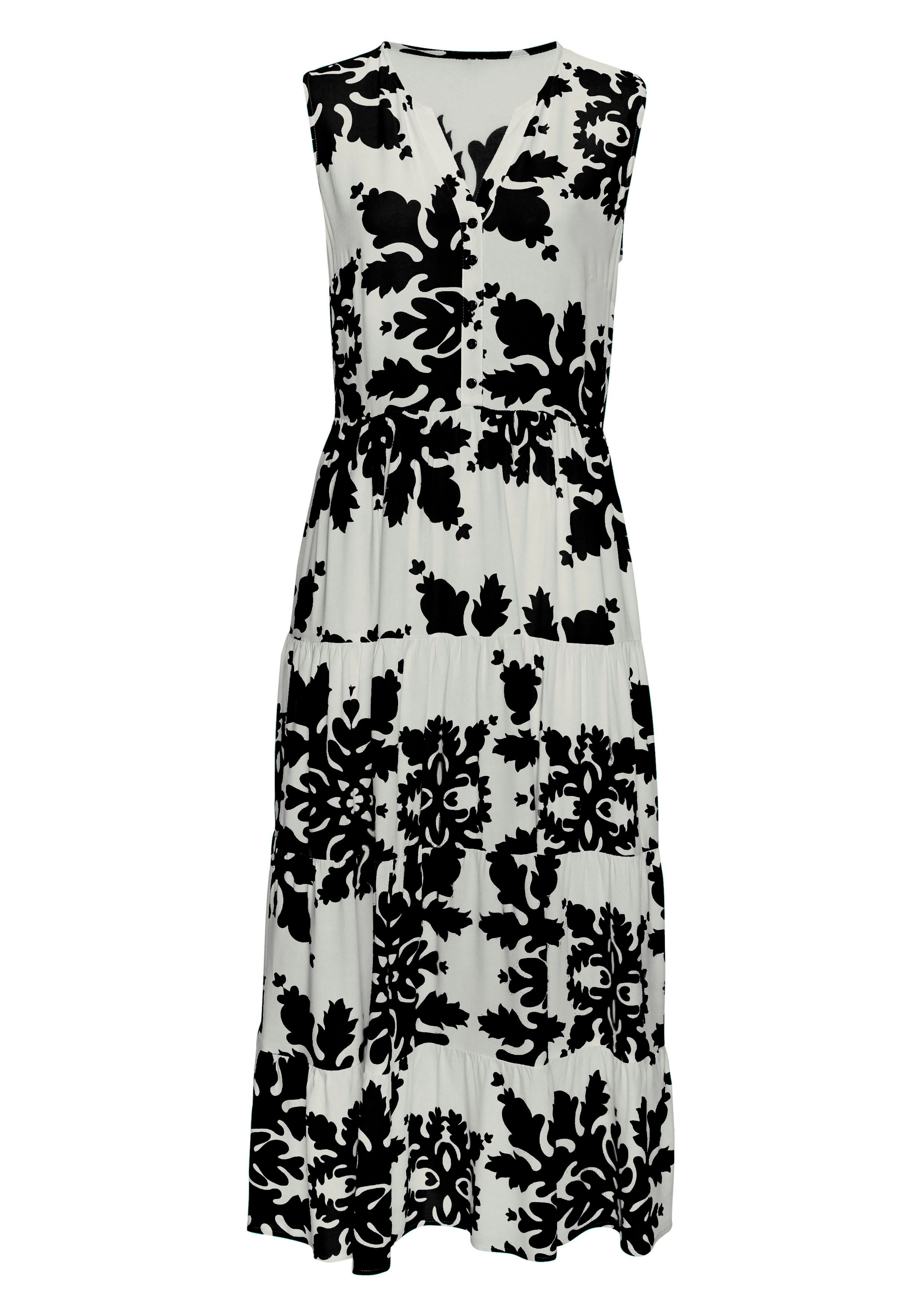 Vivance Maxi-jurk met volants, zomerjurk