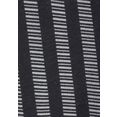 lascana nachthemd in klassiek model met verticale strepen zwart