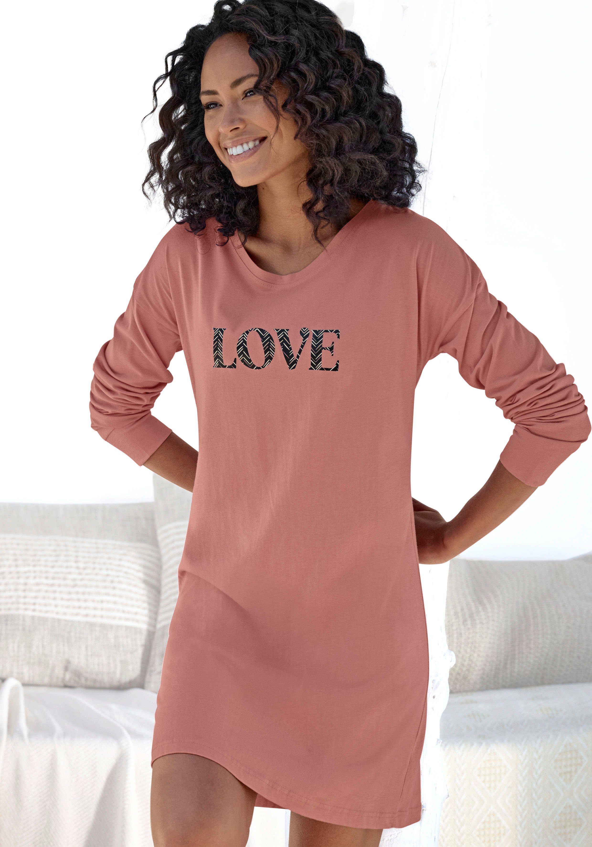 Vivance Dreams Nachthemd met grote frontprint
