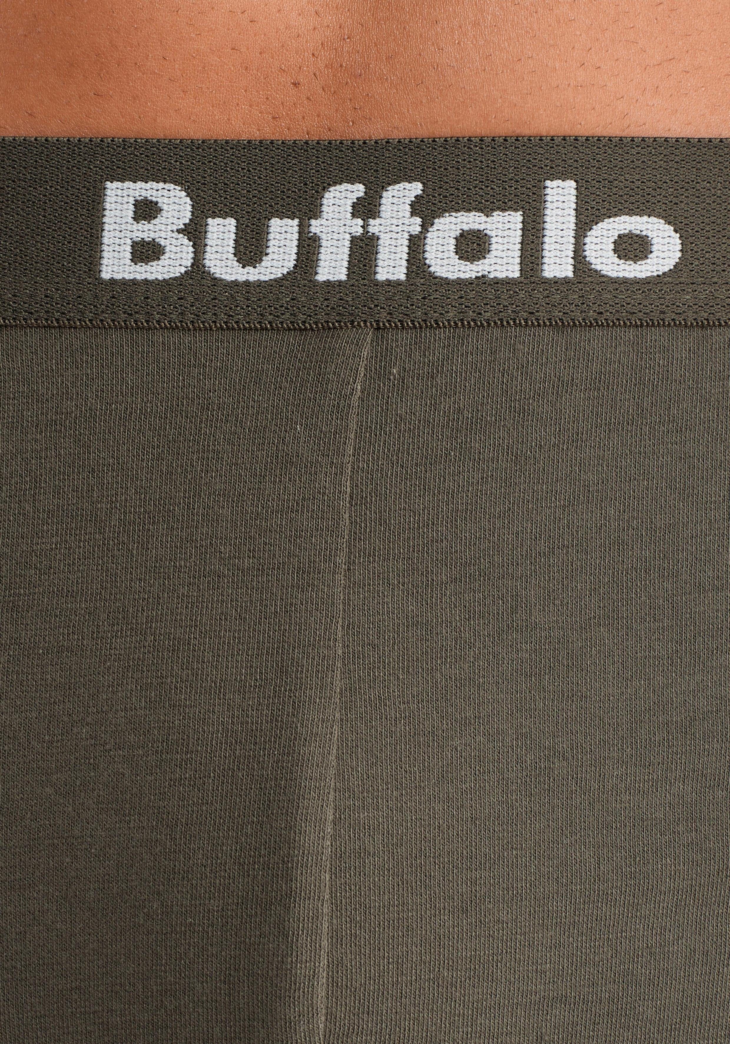 Buffalo Boxershort met overlocknaden voor (set, 3 stuks)