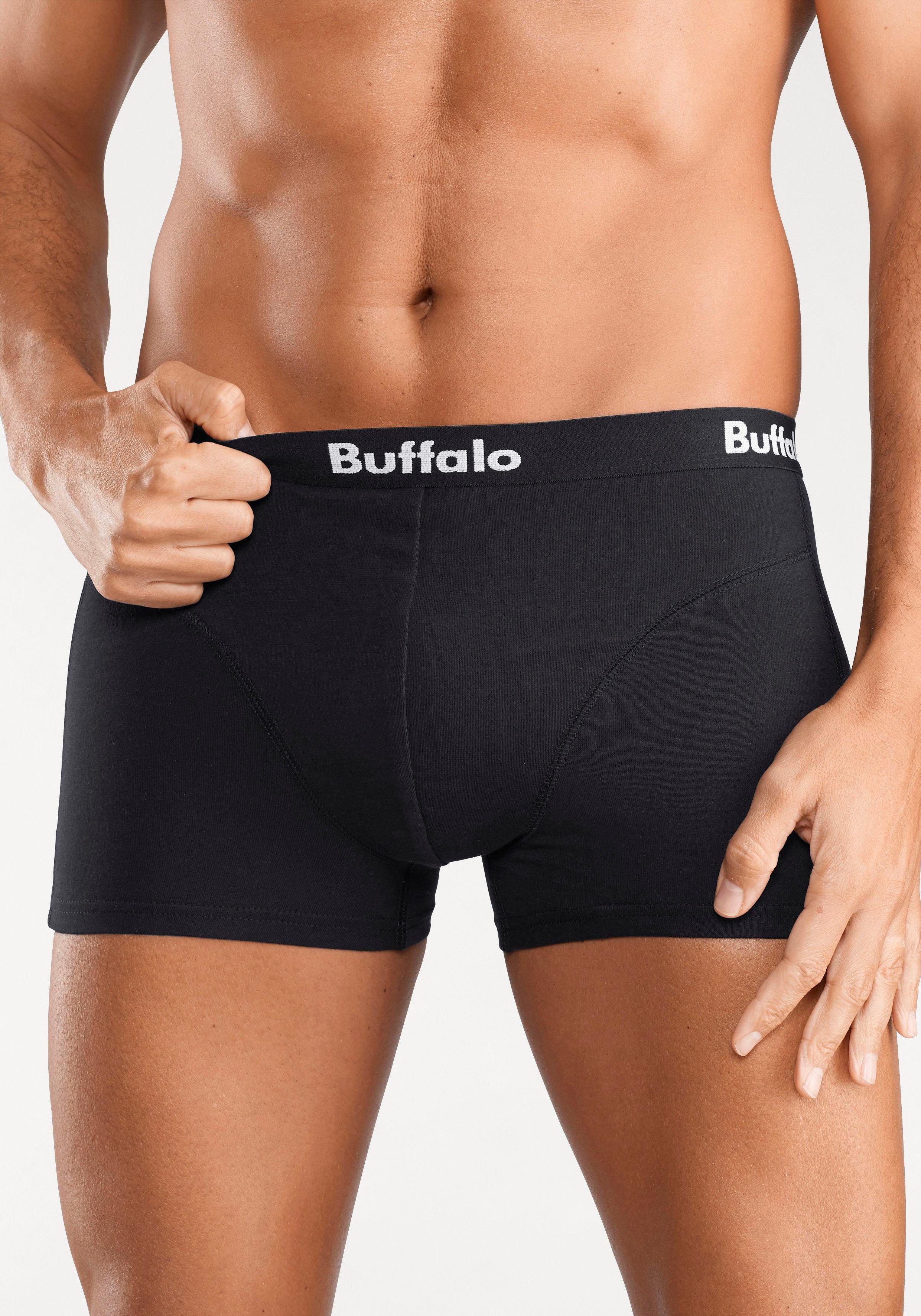 Buffalo Boxershort met overlocknaden voor (set, 3 stuks)