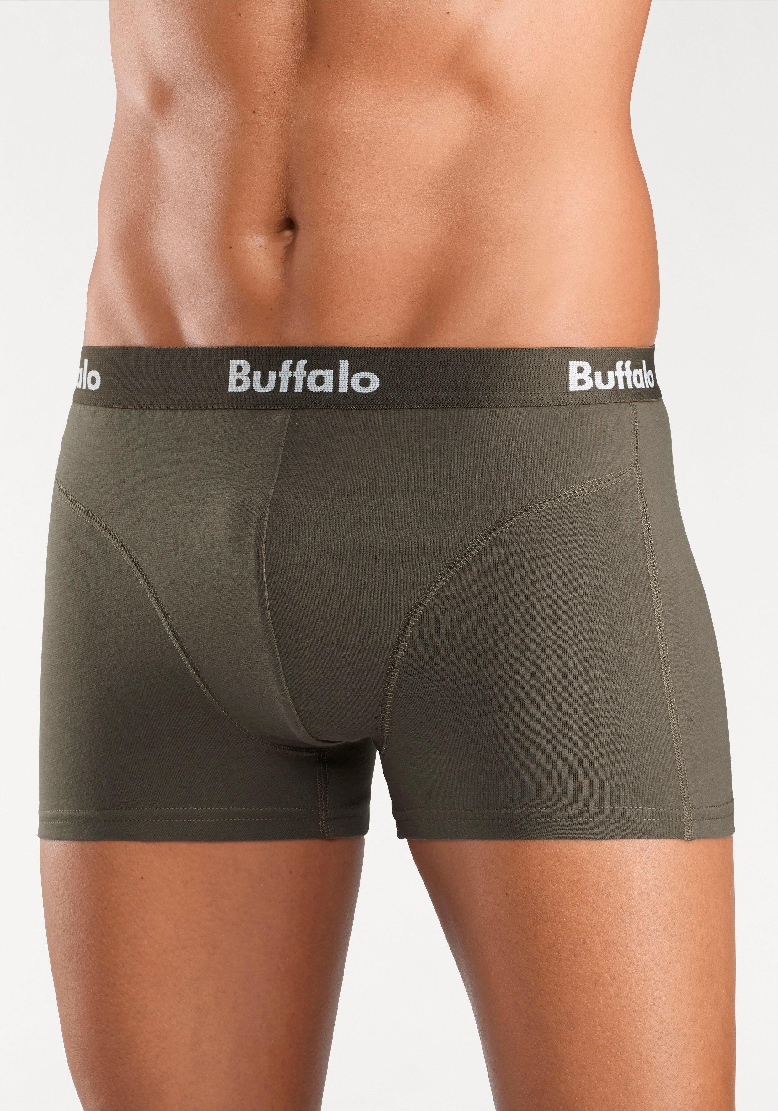 Buffalo Boxershort met overlocknaden voor (set, 3 stuks)