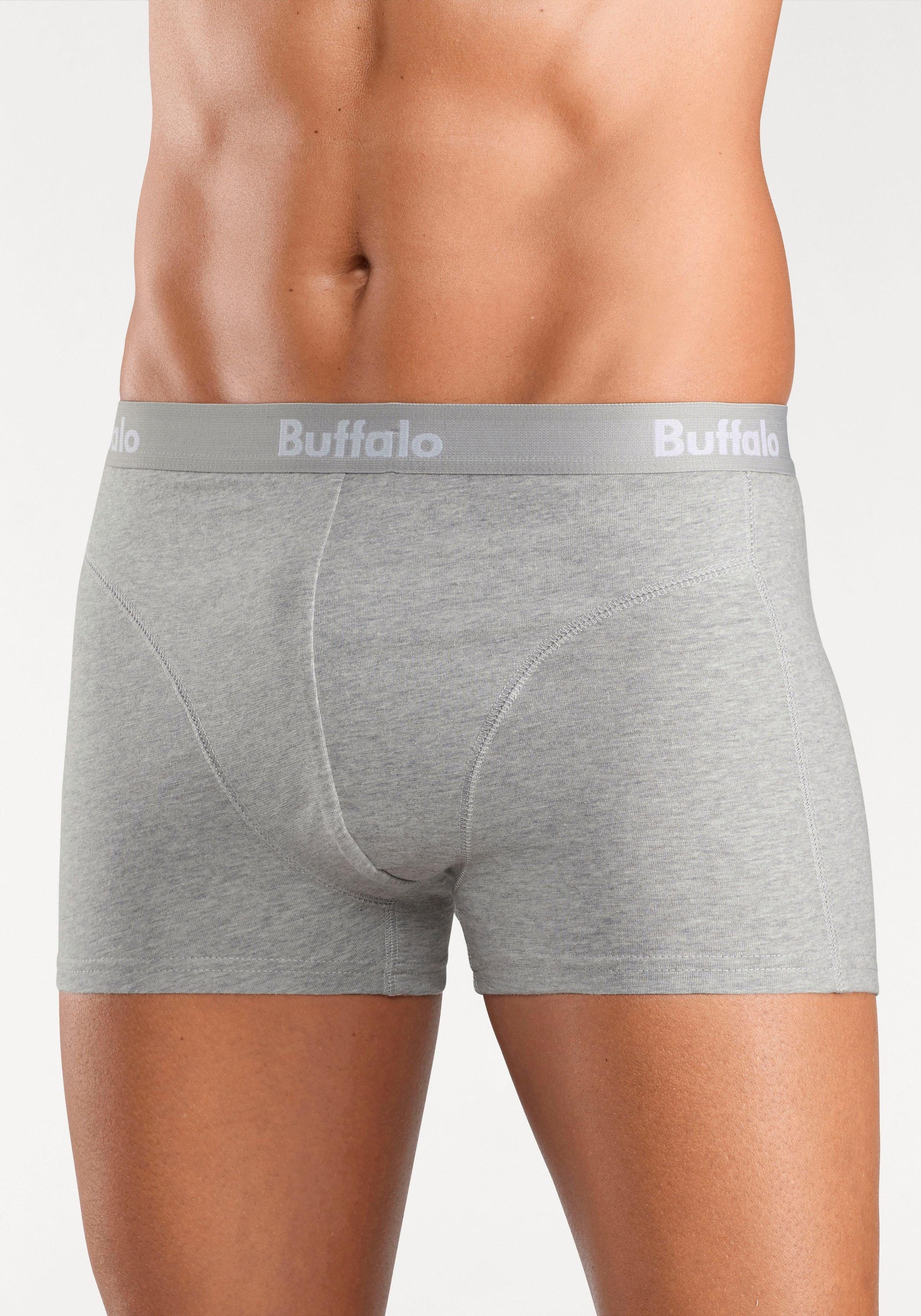 Buffalo Boxershort met overlocknaden voor (set, 3 stuks)