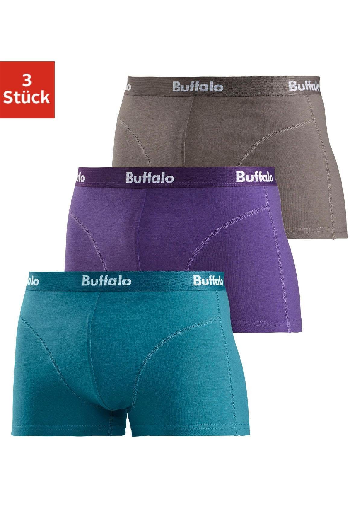 Boxer, BUFFALO, katoen-stretchkwaliteit, set van 3