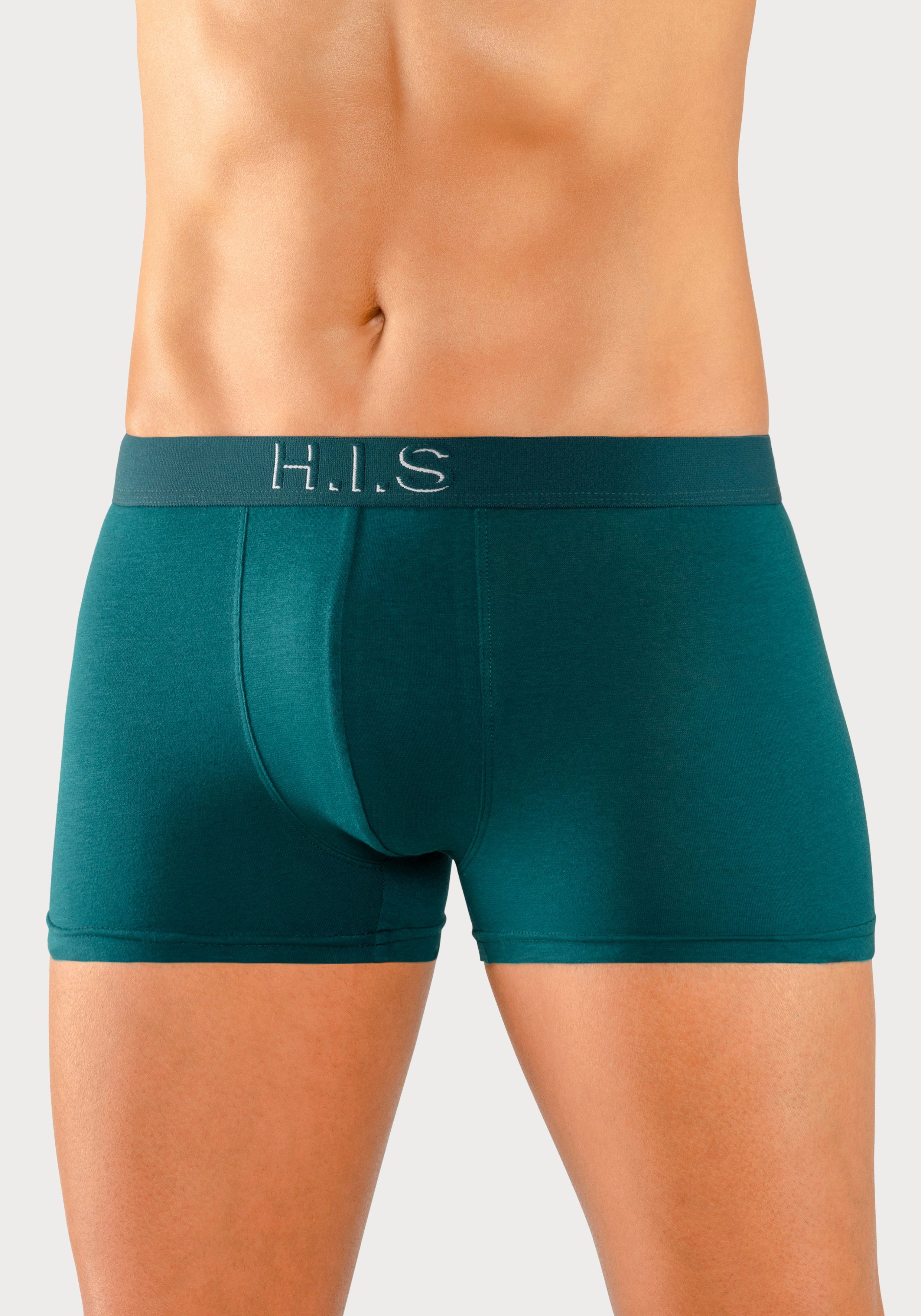 H.I.S Boxershort voor heren Logoweefband met 3D-effect (set, 5 stuks)