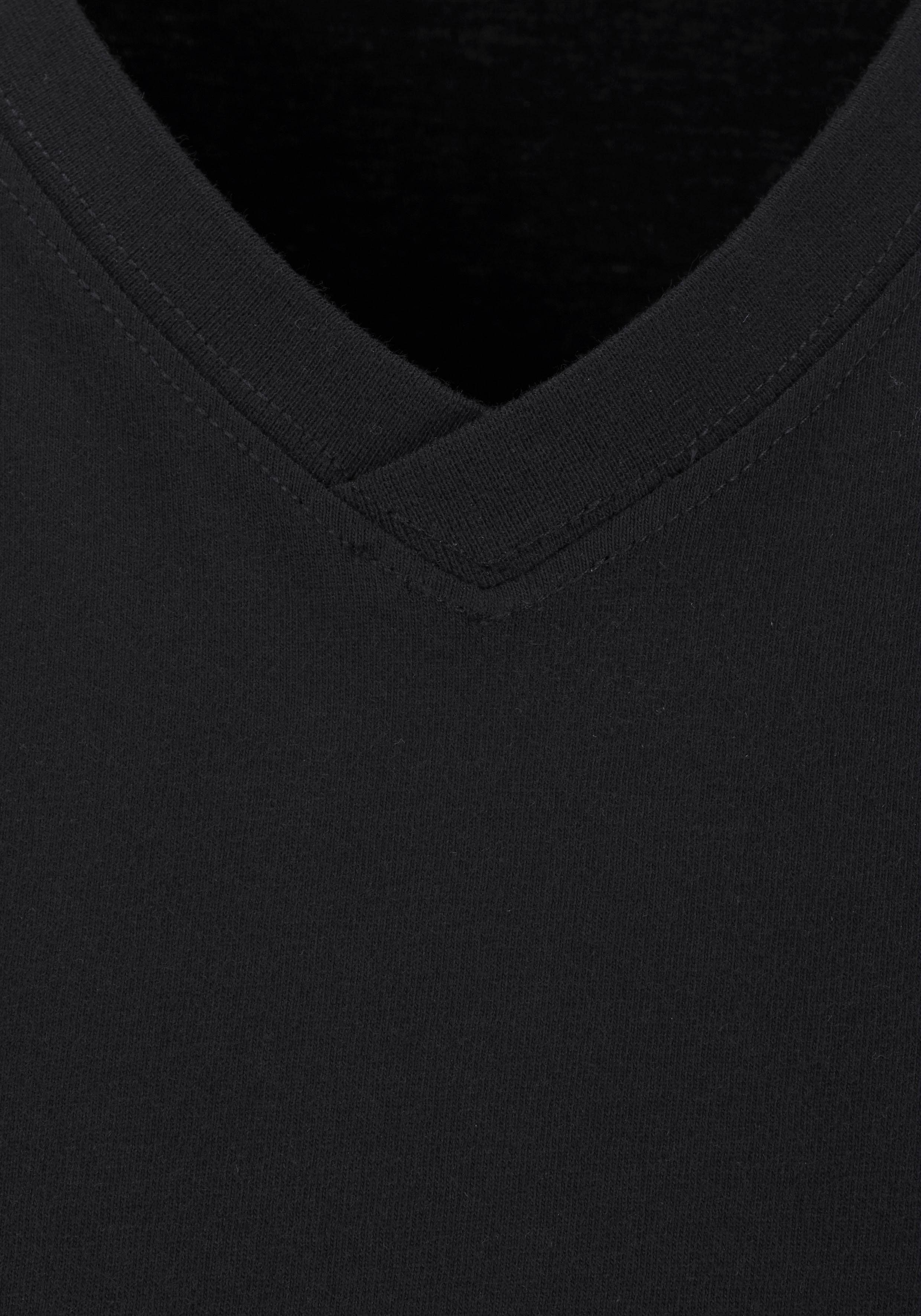 H.I.S T-shirt met v-hals van katoen, onderhemd, t-shirt (set, 3-delig)
