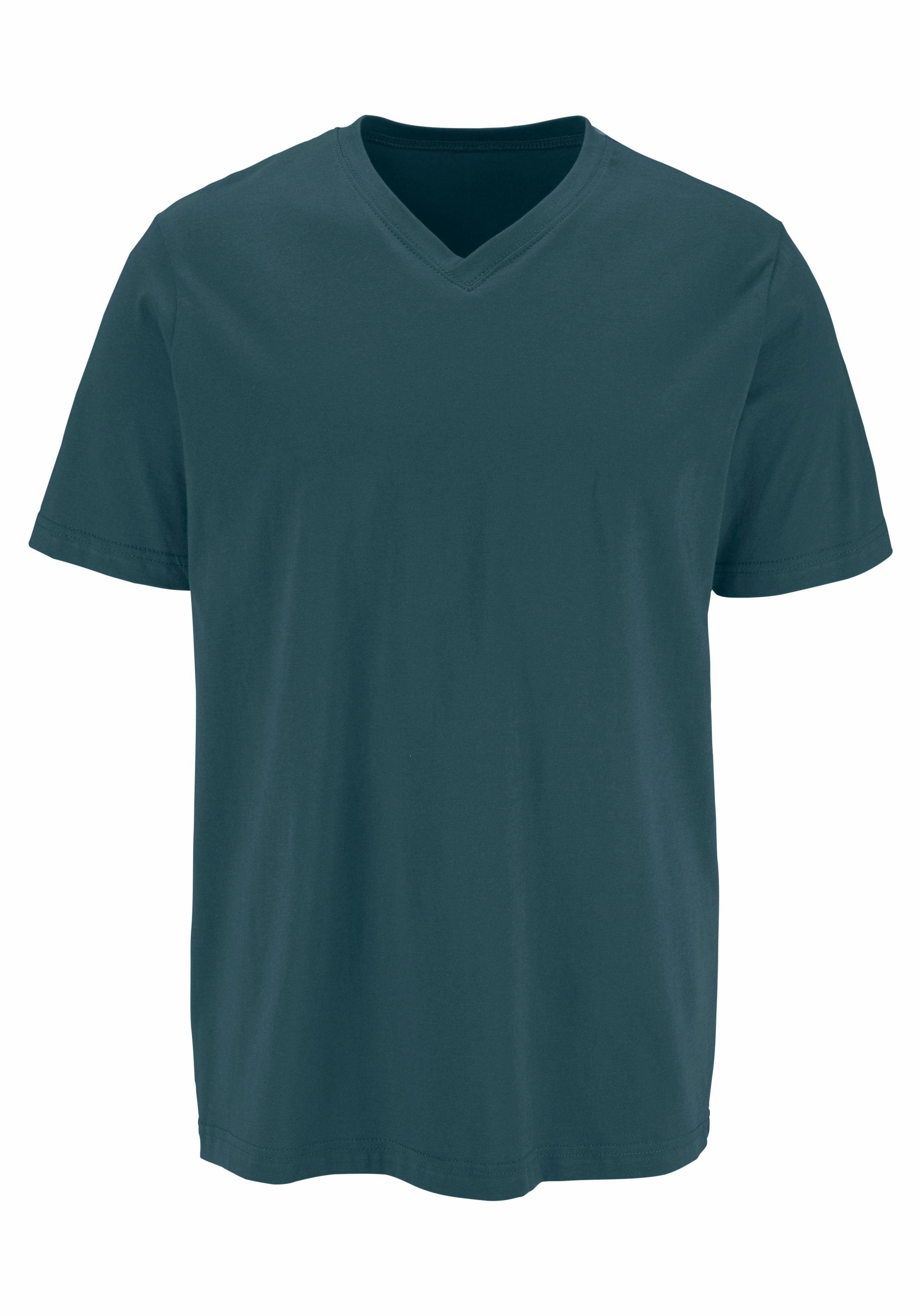 H.I.S T-shirt met v-hals van katoen, onderhemd, t-shirt (set, 3-delig)