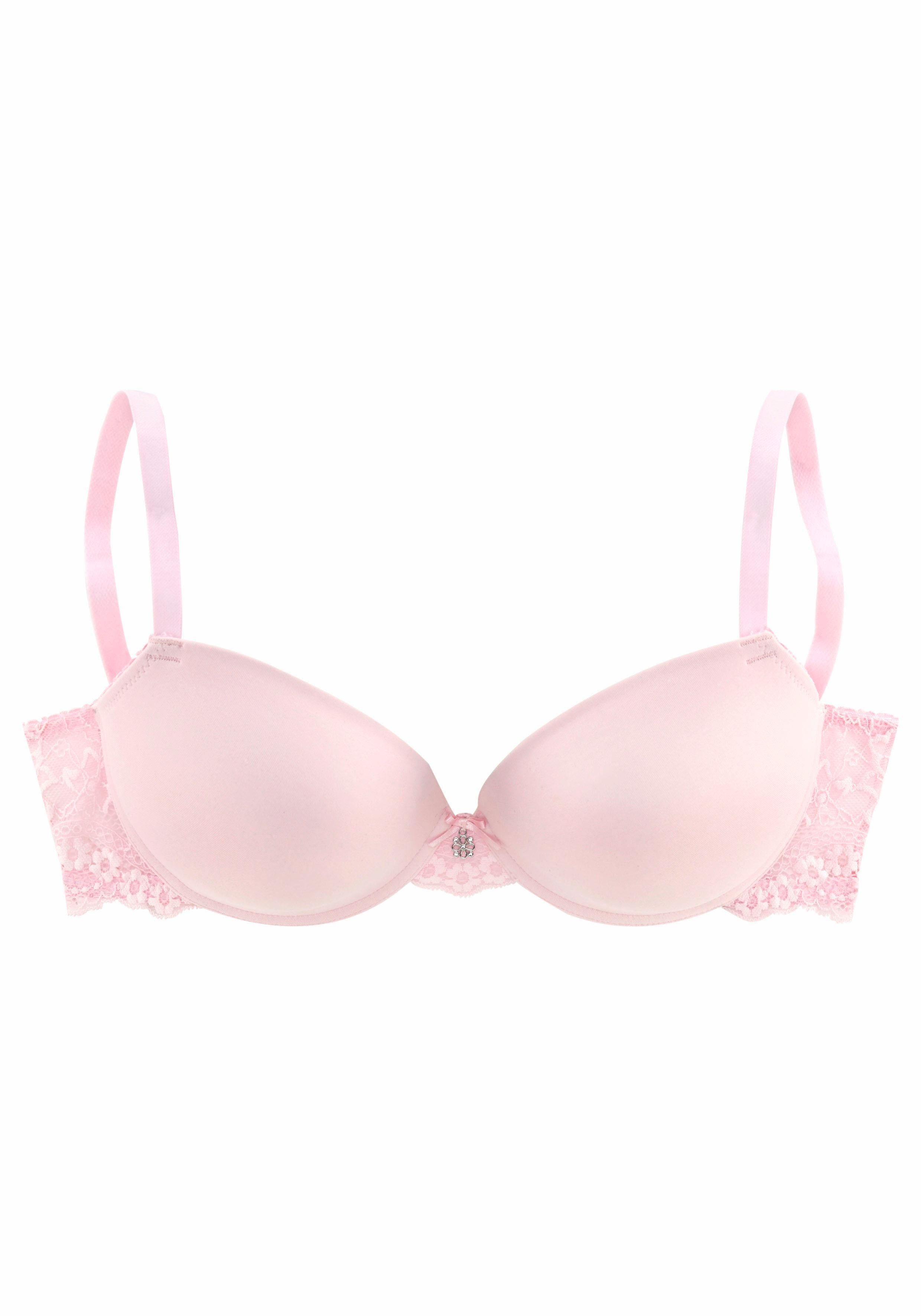 Lascana Push-up-bh met beugel en kanten achterkant, dessous