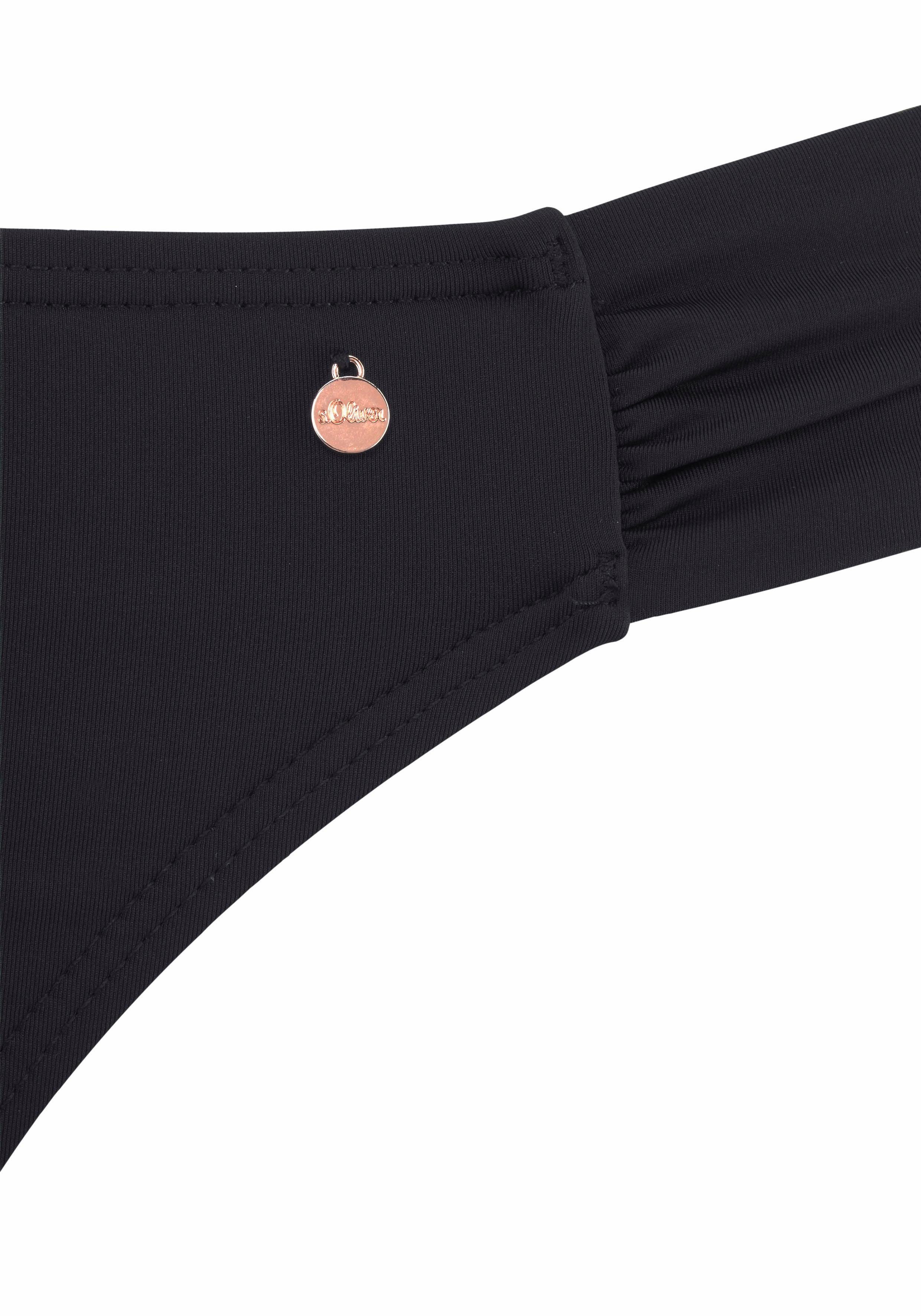 s.Oliver RED LABEL Beachwear Beugelbikini in bandeaumodel met ruches