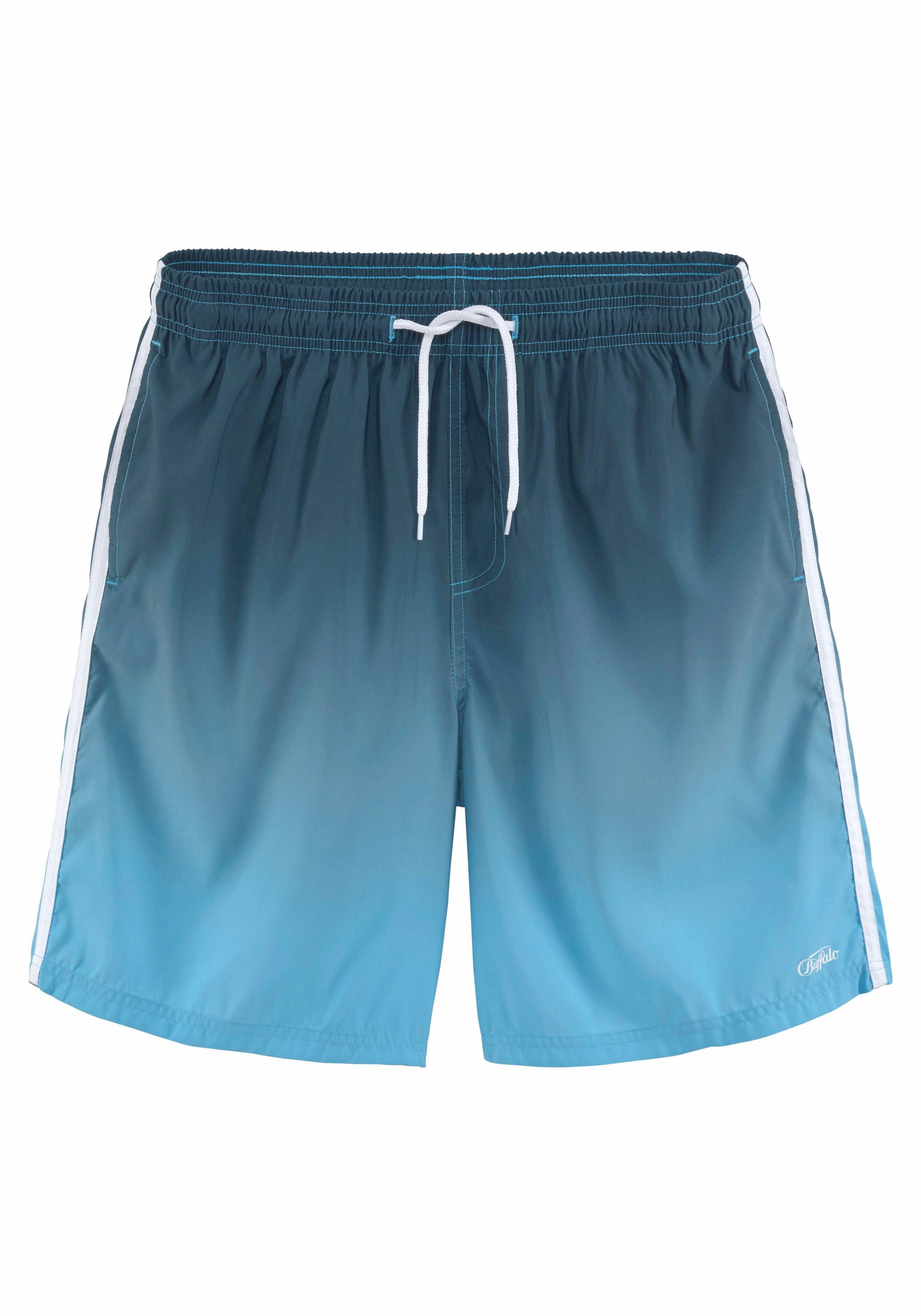 Buffalo Zwemshort met verloop heren maat XXL (58/60) blauw