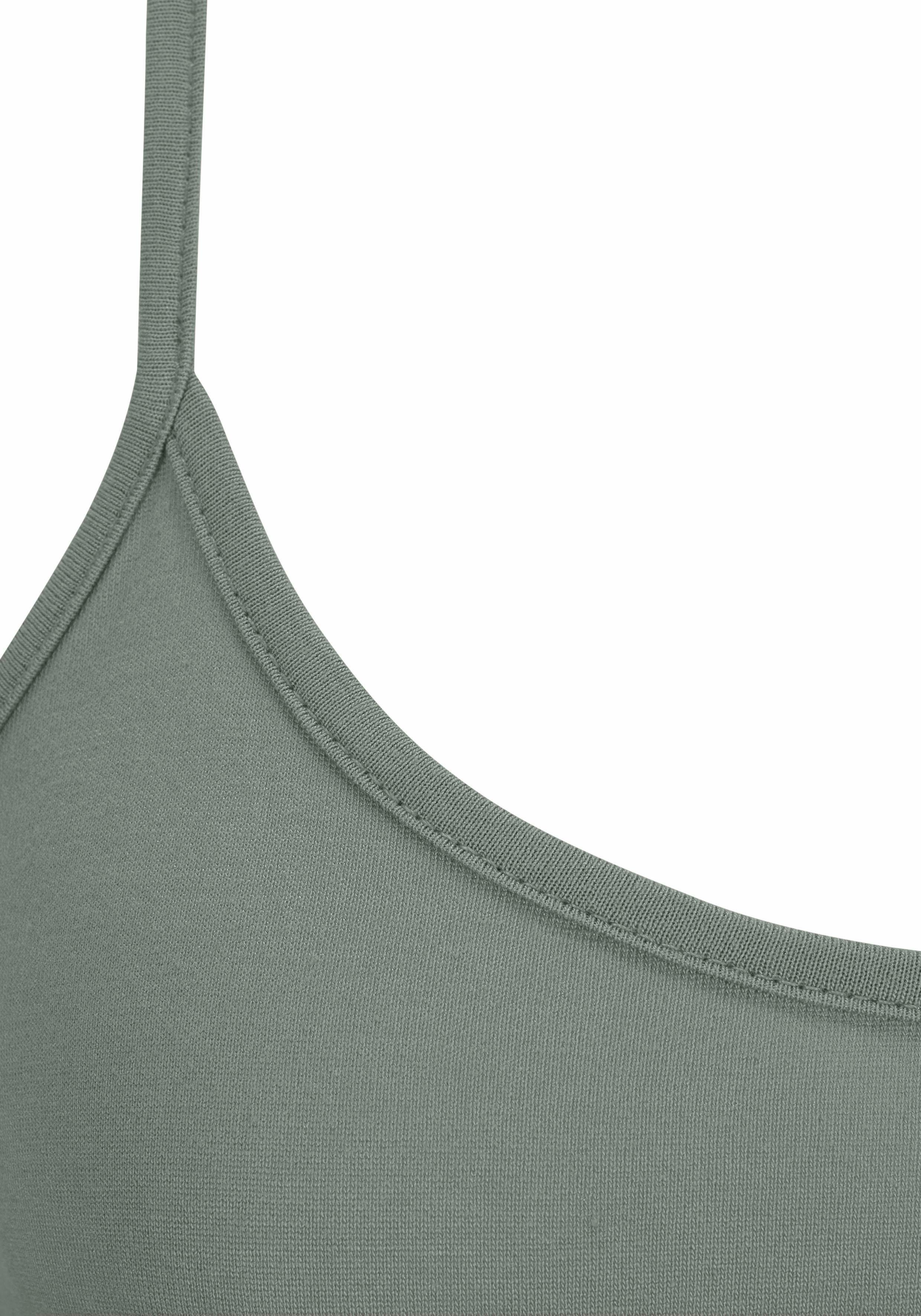 Lascana Top met spaghettibandjes met gekruiste bandjes, zomertop met bijzondere rug