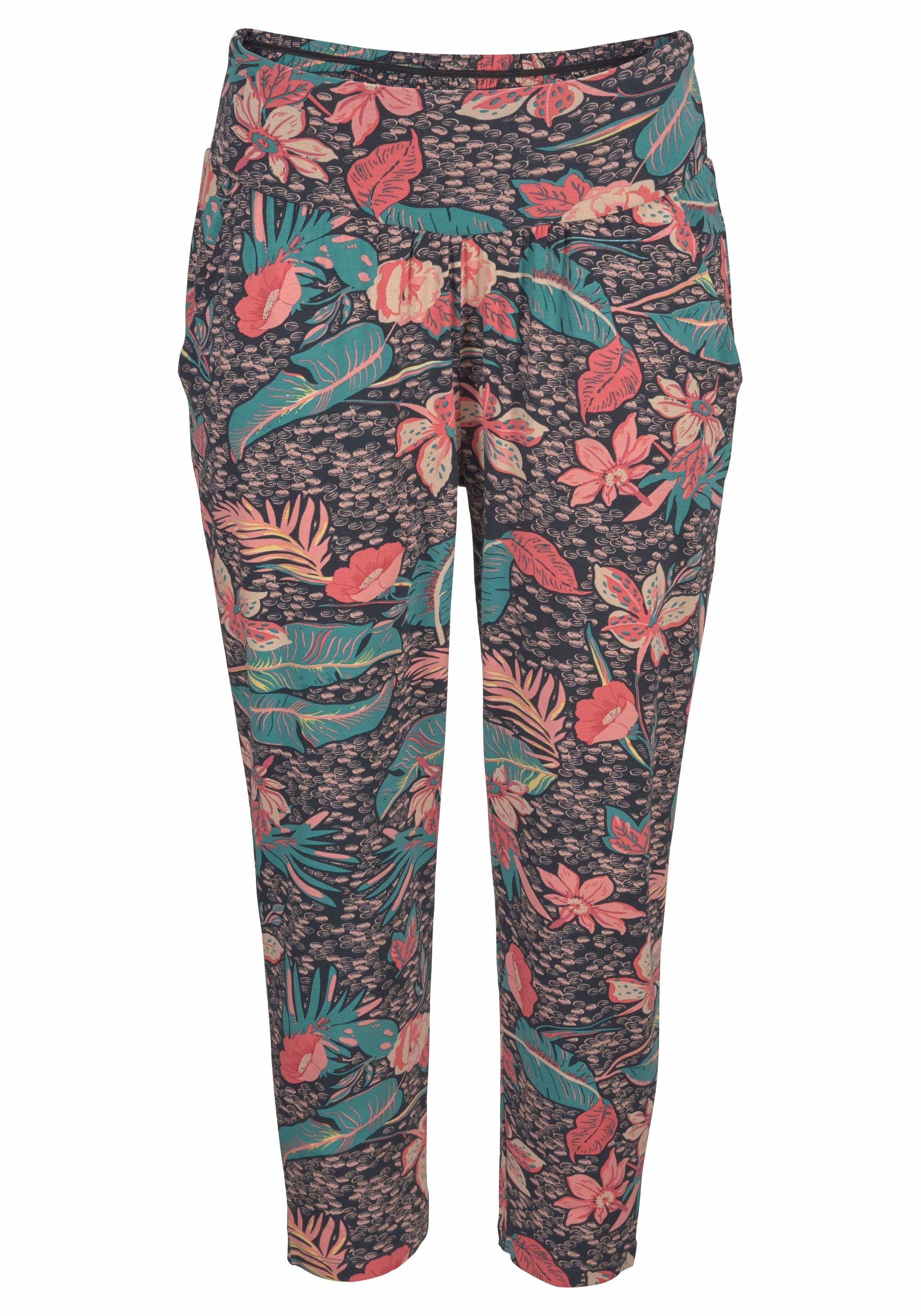 Chiemsee Strandbroek in all-over print met zakken, stoffen broek, 7/8 broek