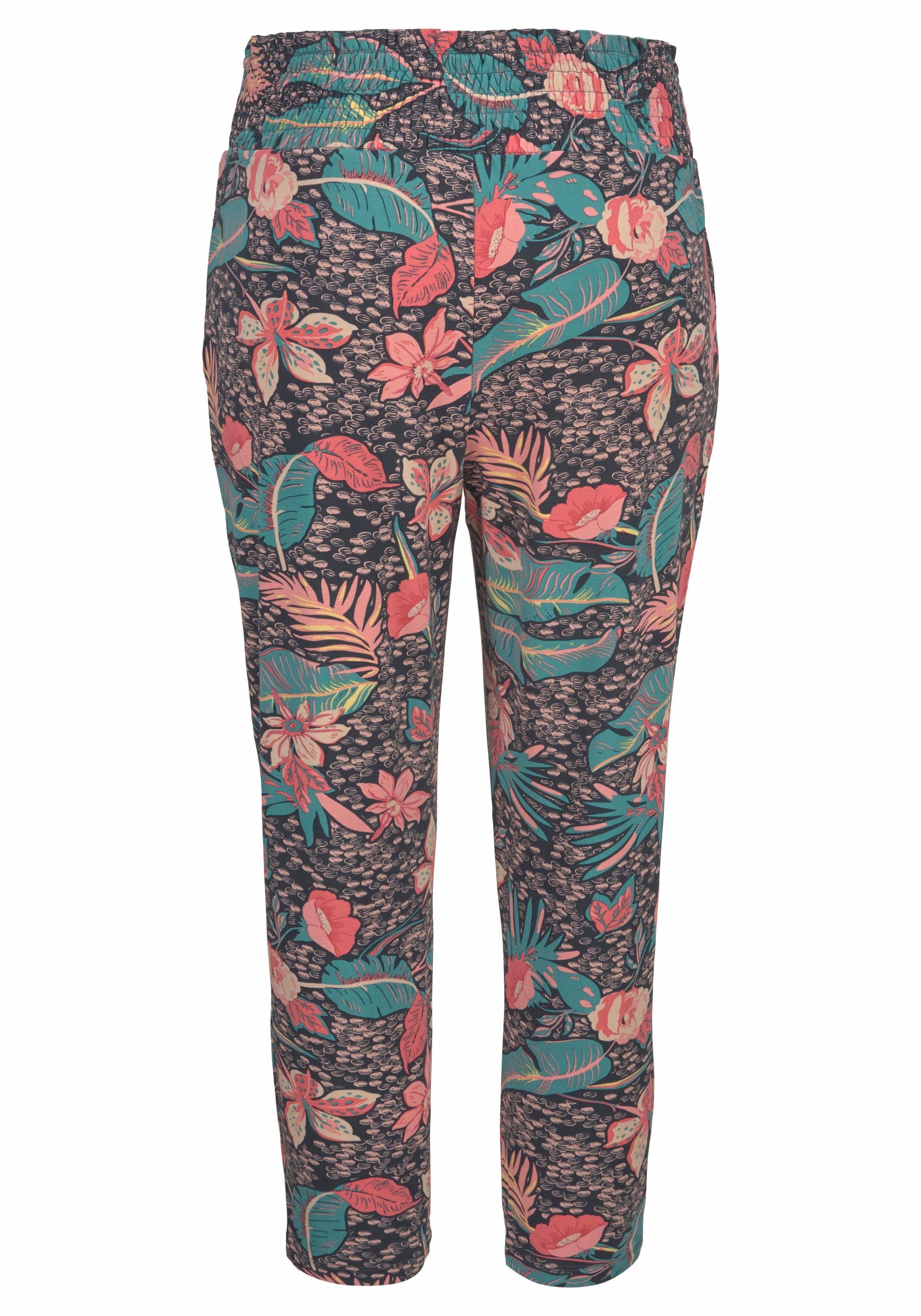 Chiemsee Strandbroek in all-over print met zakken, stoffen broek, 7/8 broek