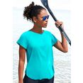 active by lascana t-shirt blauw