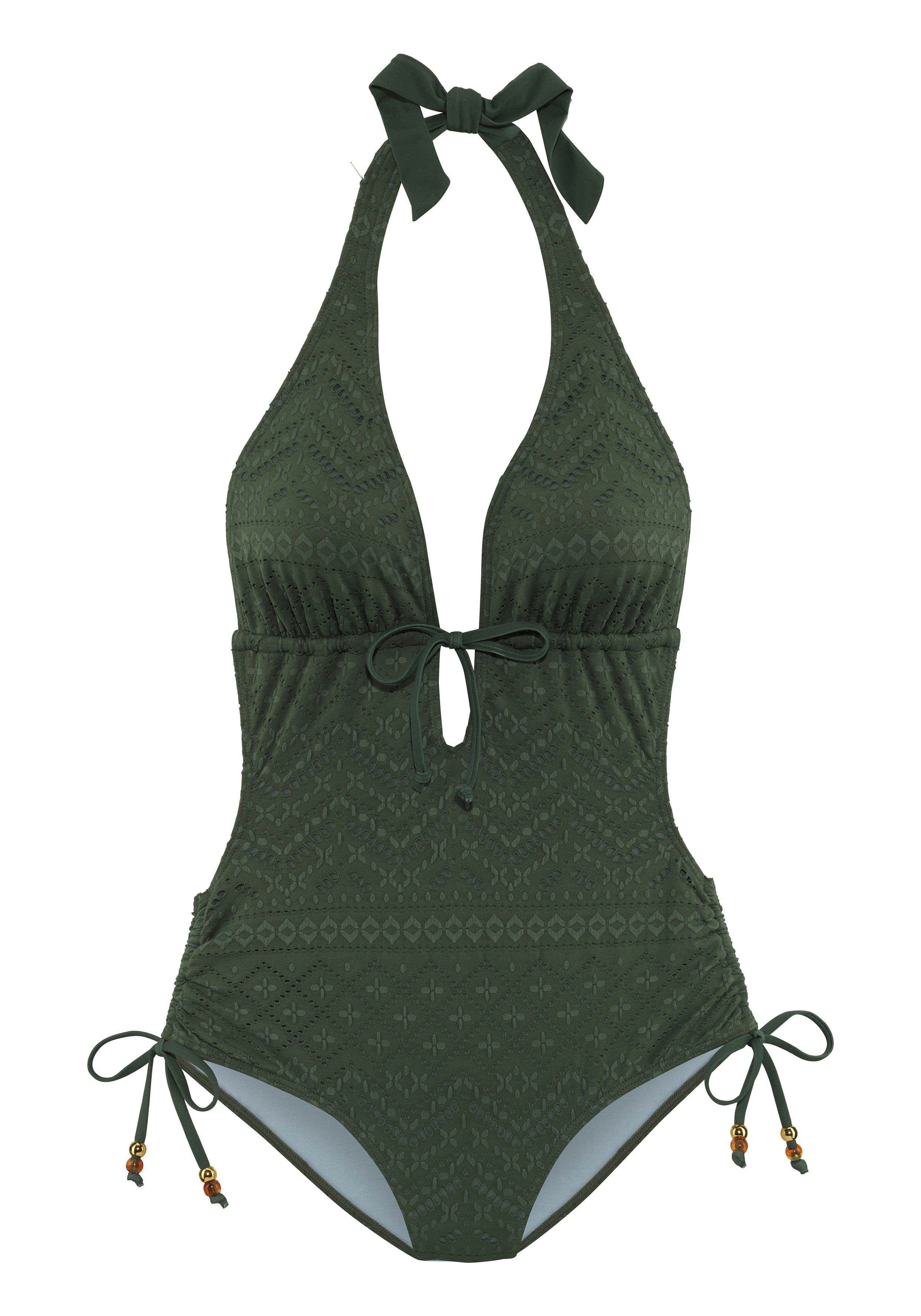 Lascana Badpak Omara met broderie anglaise