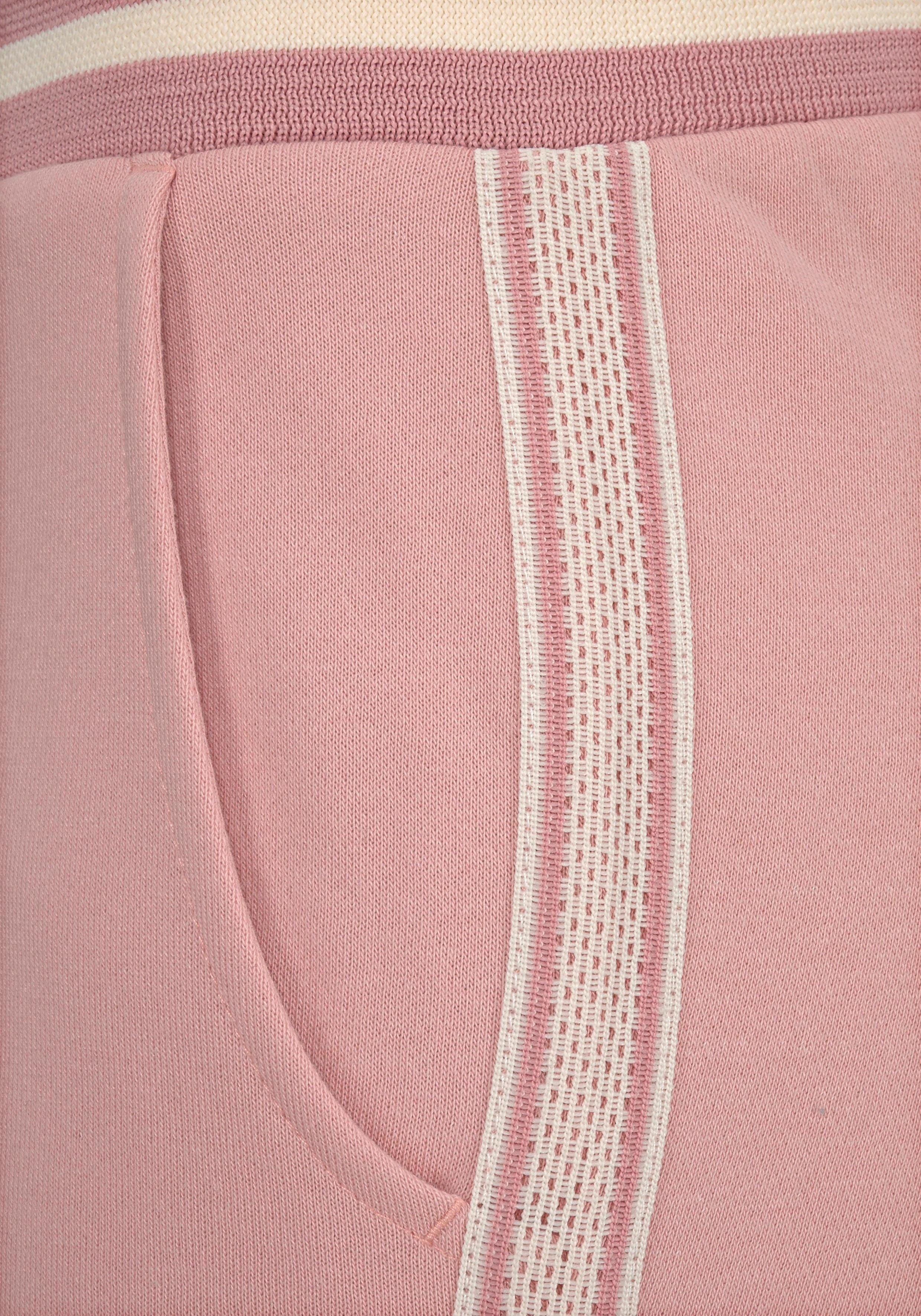 Bench. Relaxbroek met gestreepte tailleband en glansprint, loungewear, loungepak