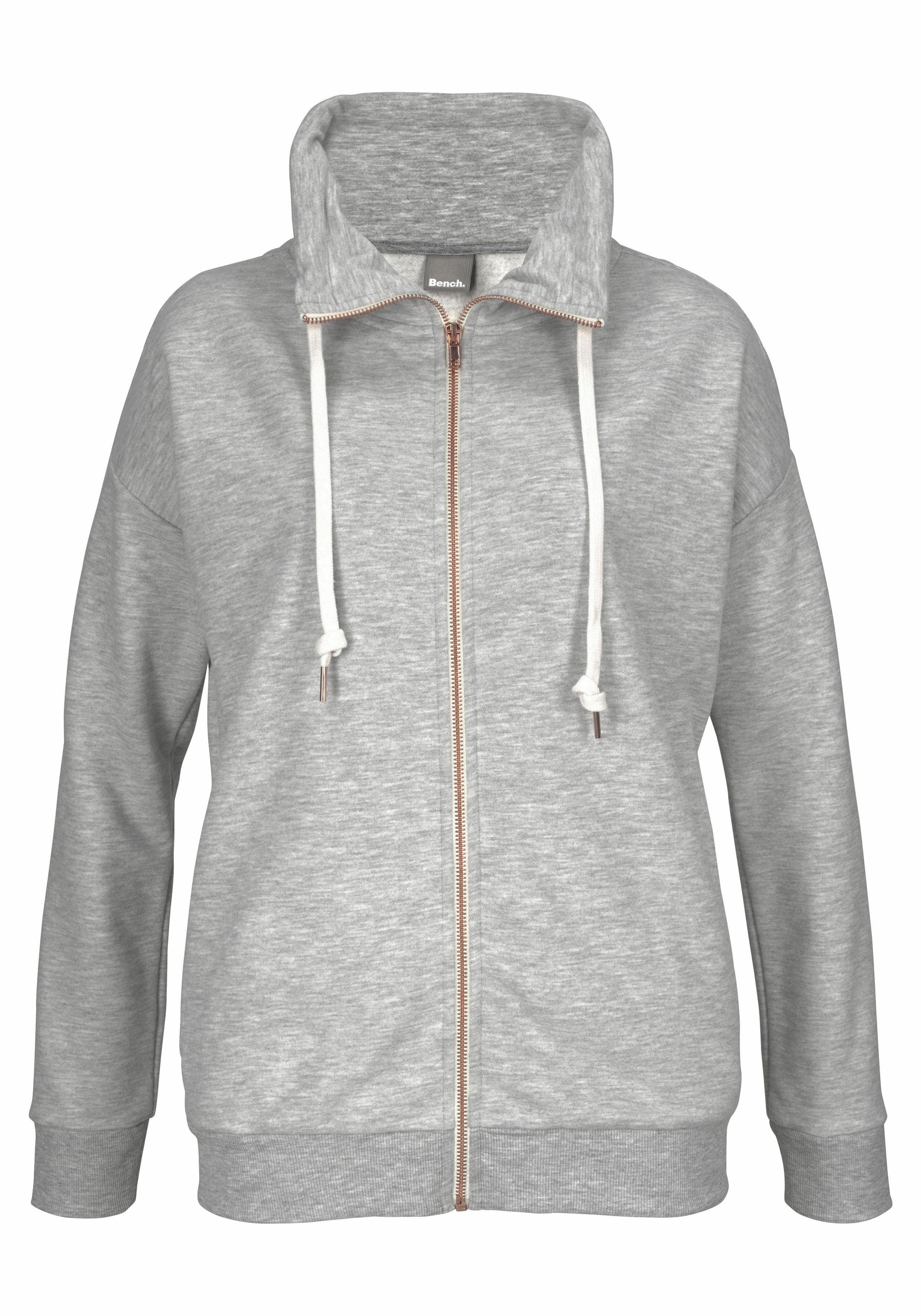 Bench. Sweatvest met glansprint op de staande kraag, loungepak