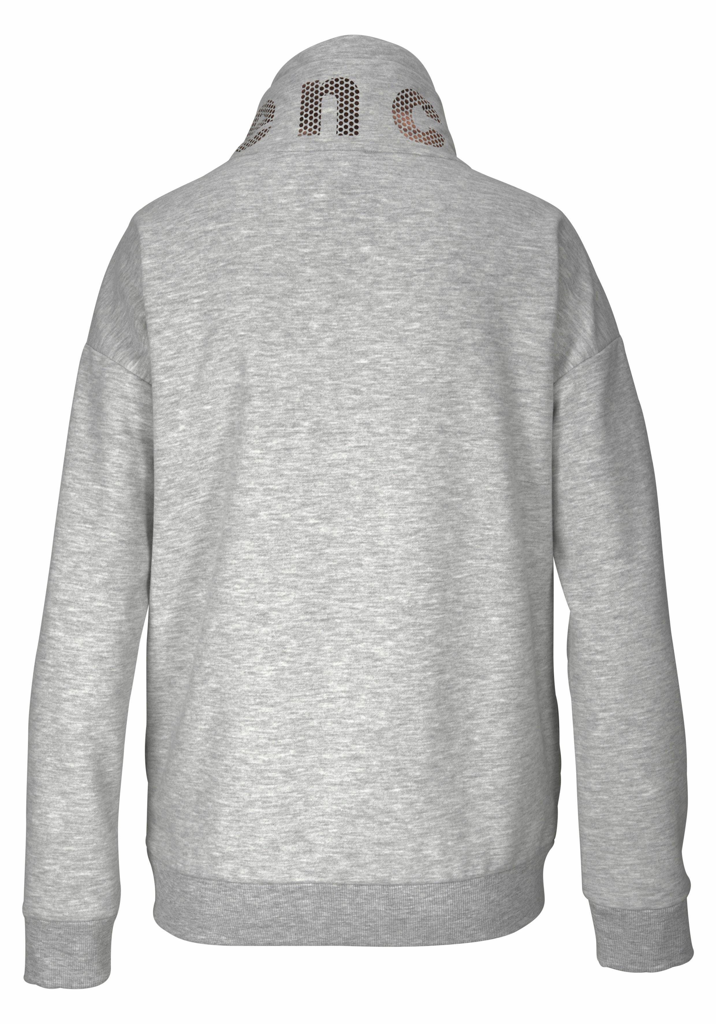 Bench. Sweatvest met glansprint op de staande kraag, loungepak
