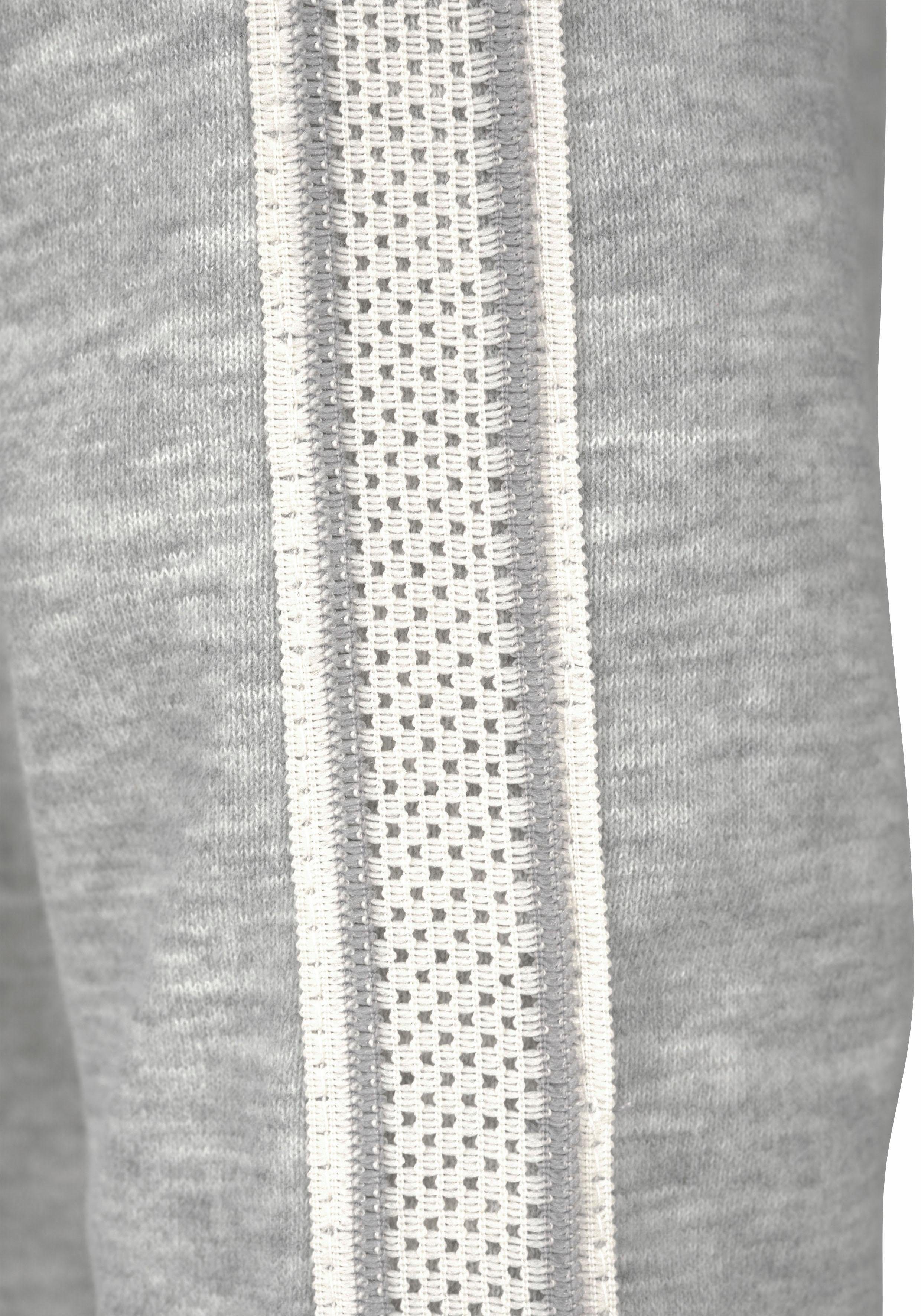 Bench. Hoodie met gestreepte tailleband en glansprint, loungewear, loungepak, hoodie