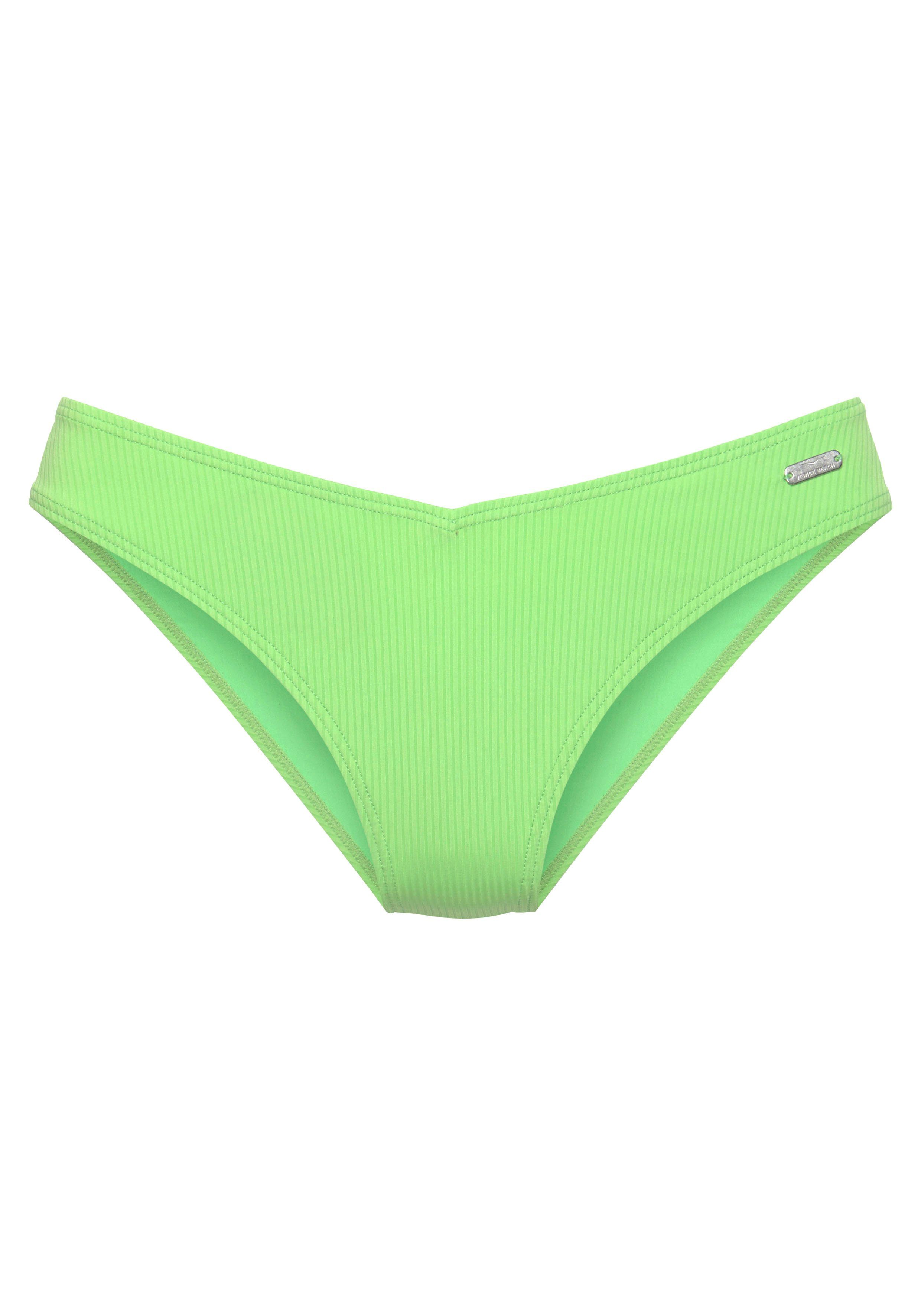 Venice Beach Bikinibroekje Lucky van geribbelde structuurstof bikini broekjes maat 40 groen