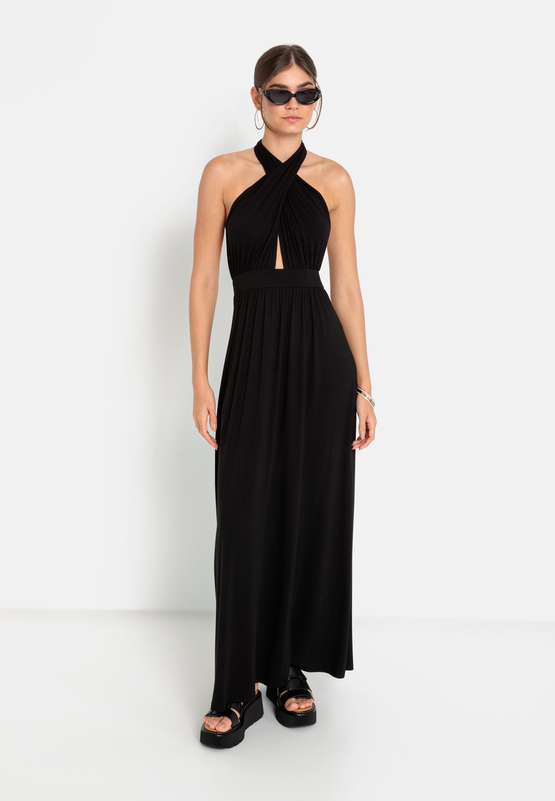 LSCN by LASCANA Jurk in haltermodel in maxi lengte