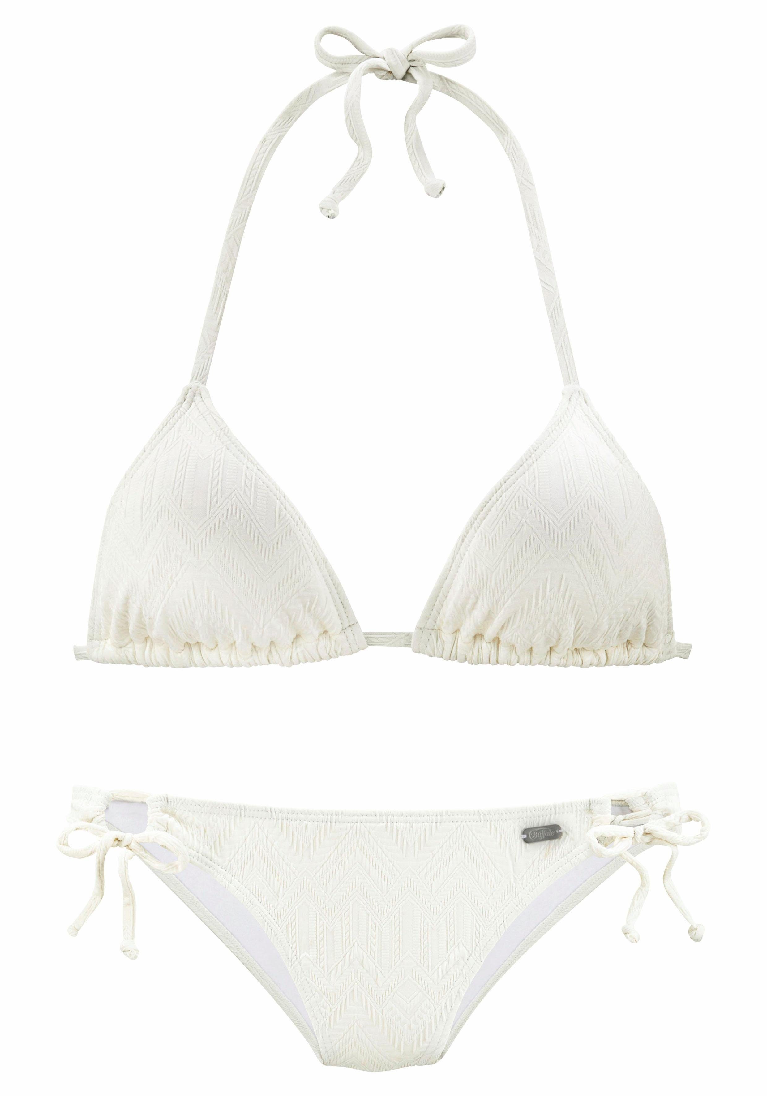 Buffalo Triangelbikini ROMANCE met modieuze structuur
