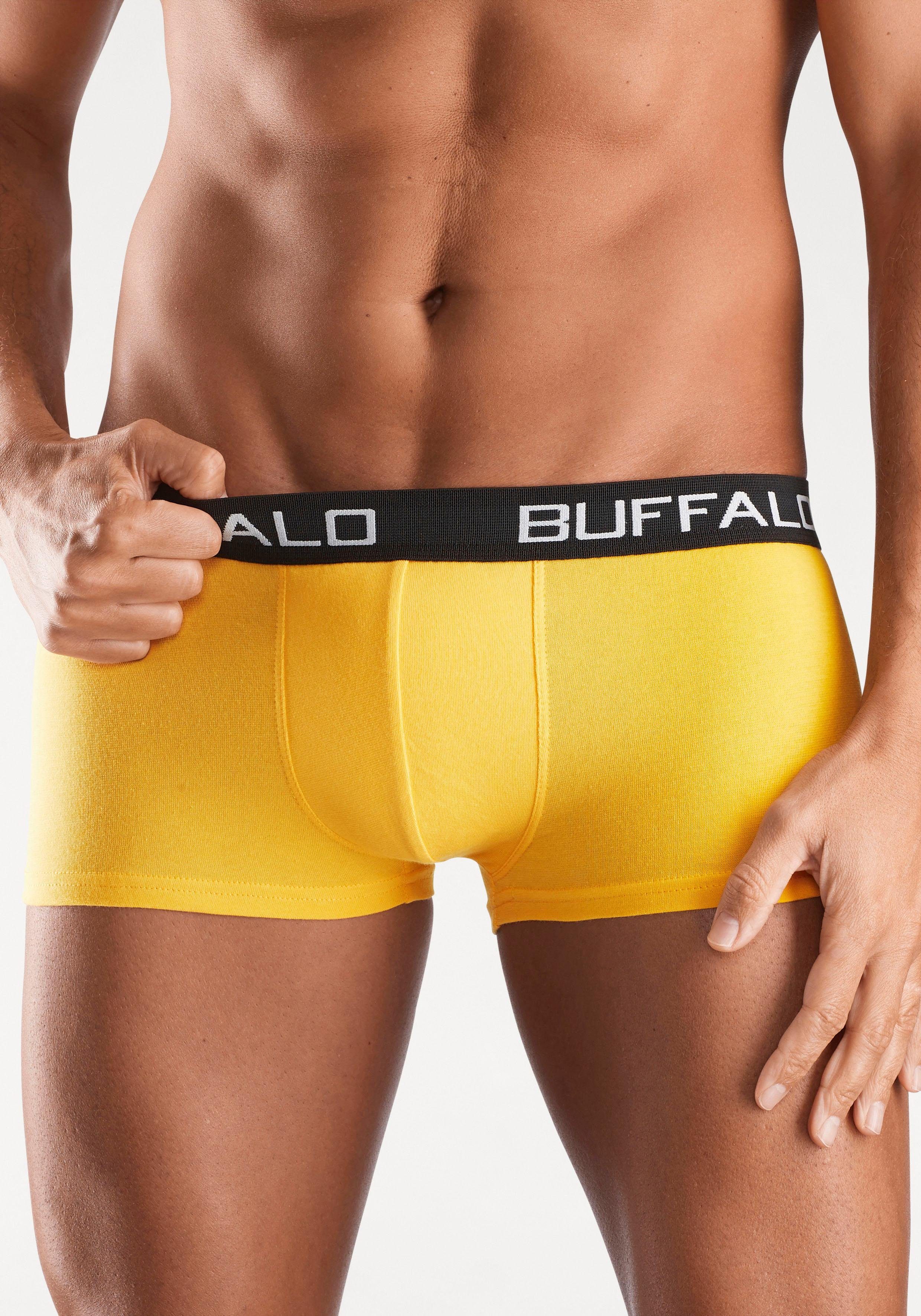 Buffalo Hipster strak zittende boxershorts met contrastband van katoenmix (set, 4 stuks)