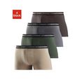 authentic underwear boxershort zwarte weefband met logo-opschrift (set, 4 stuks) multicolor