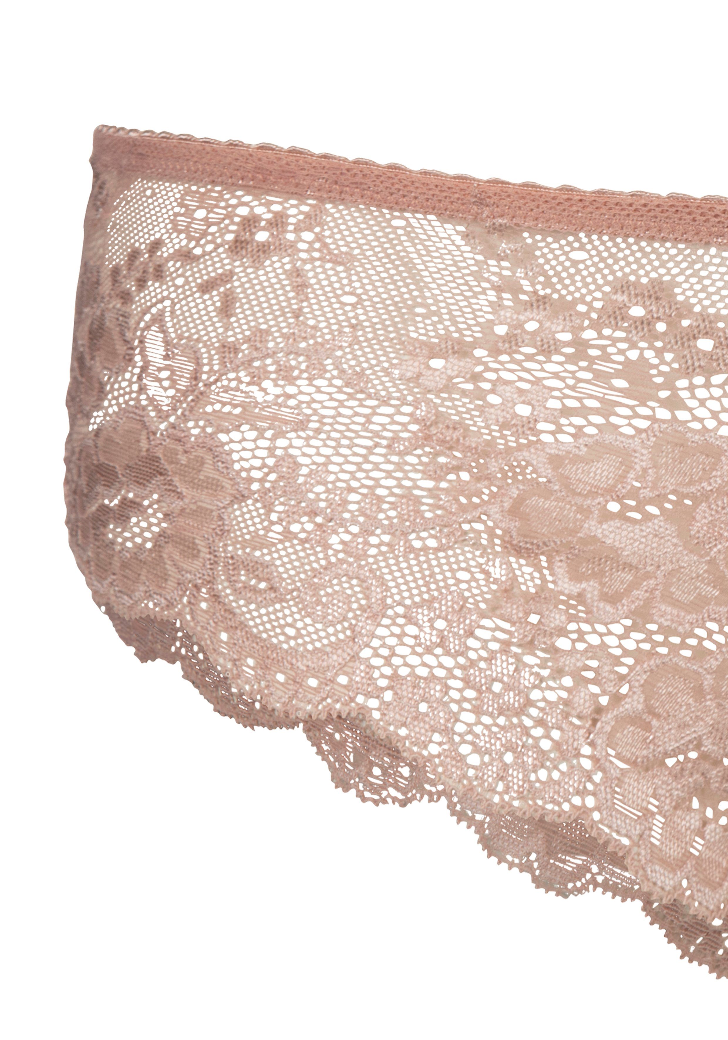 Lascana Hipster van fijne kant hipsters maat 32/34 roze