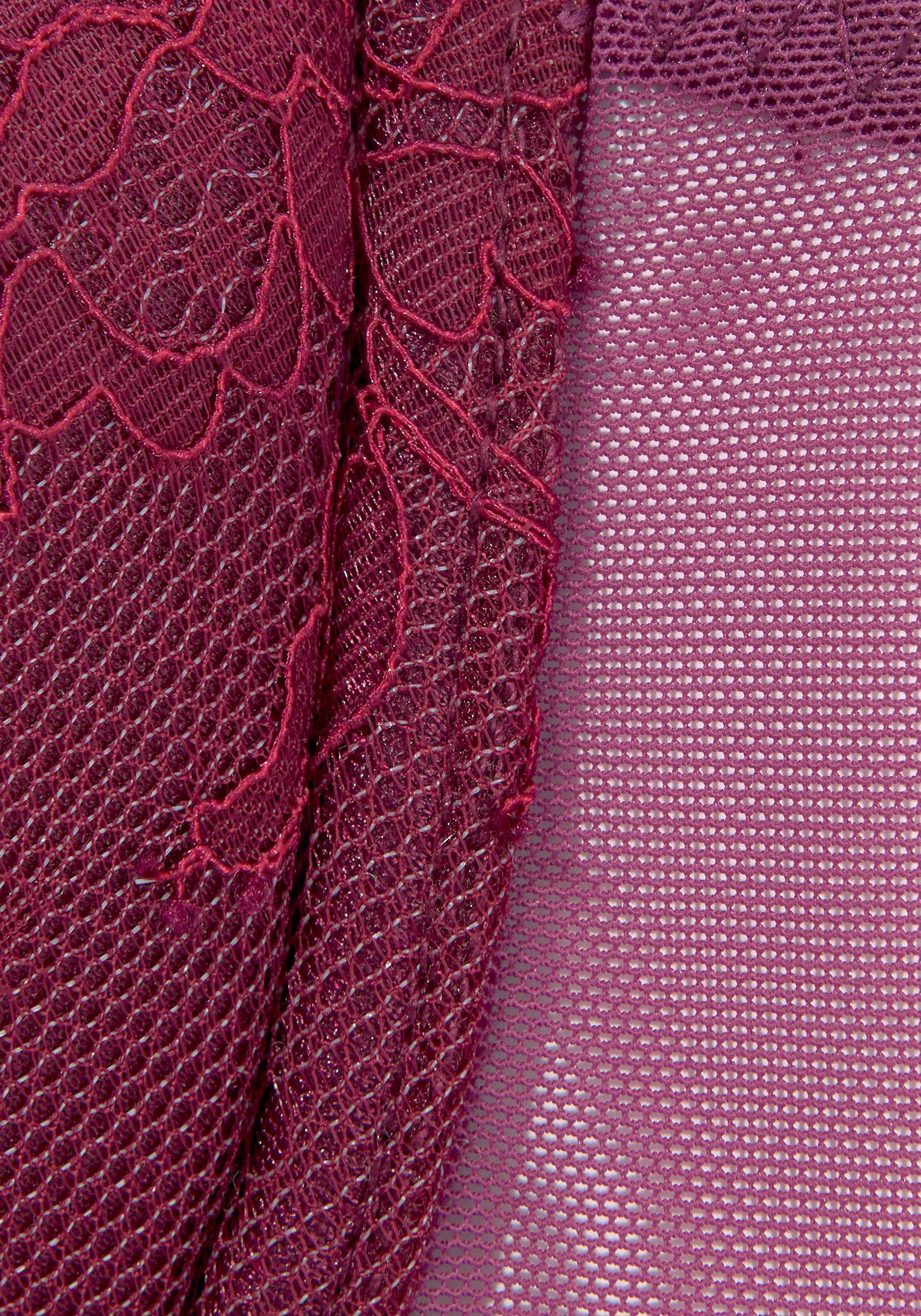 Lascana Push-up-bh van kant in leuke linten-look, sexy dessous