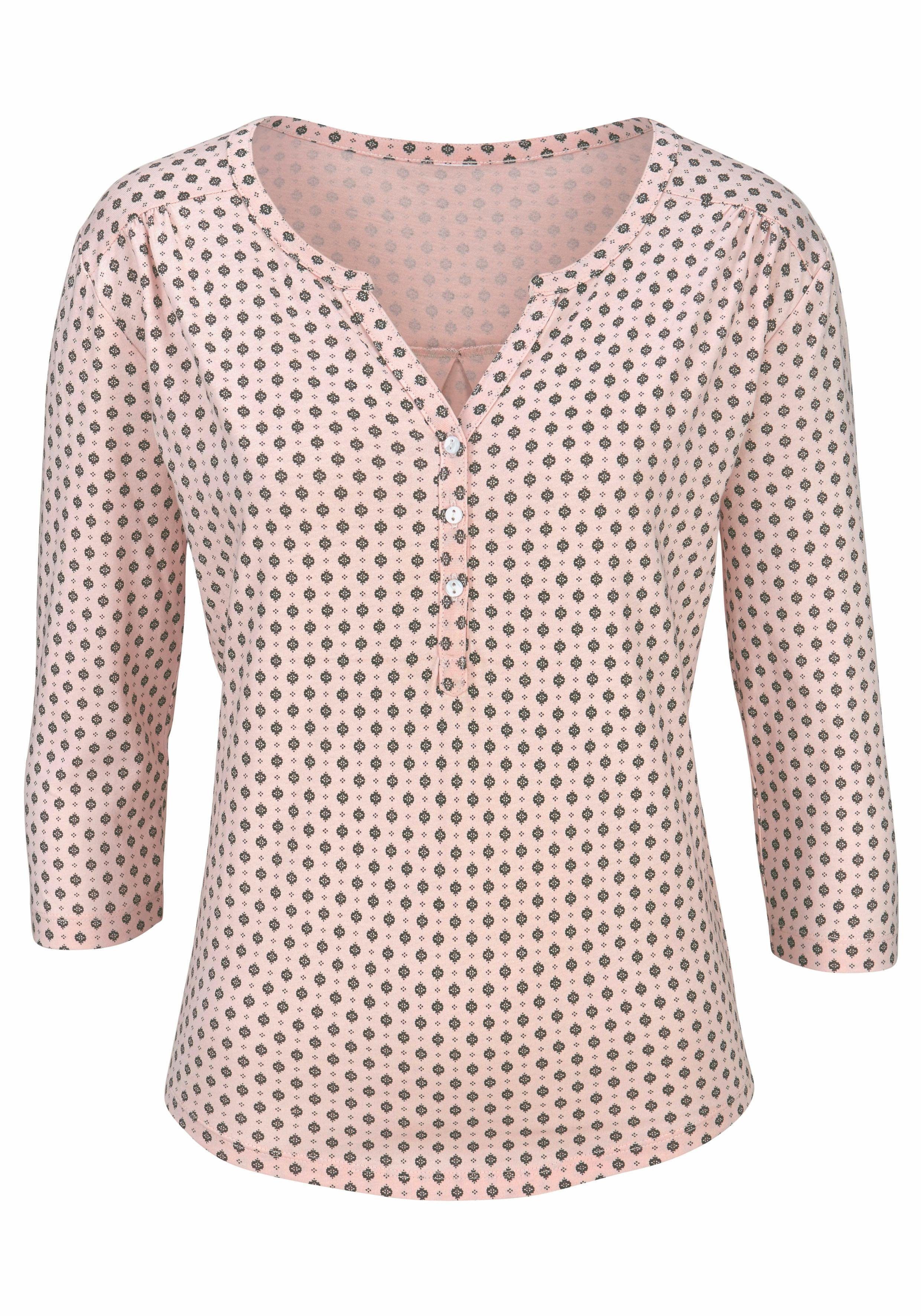 Lascana Shirt Met knoopsluiting van onderhoudsvriendelijke kwaliteit met viscose