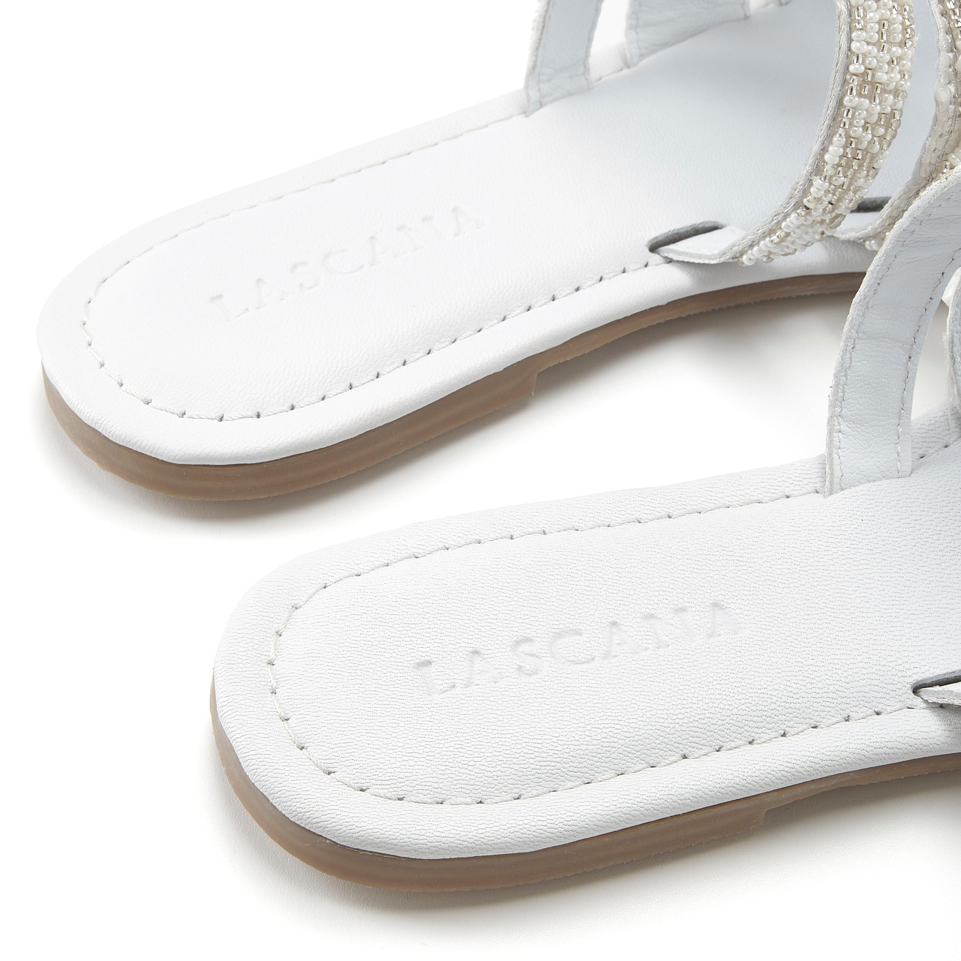 Lascana Slippers Sandaal, zomerschoen, mule, met luxueus gegarneerde riempjes