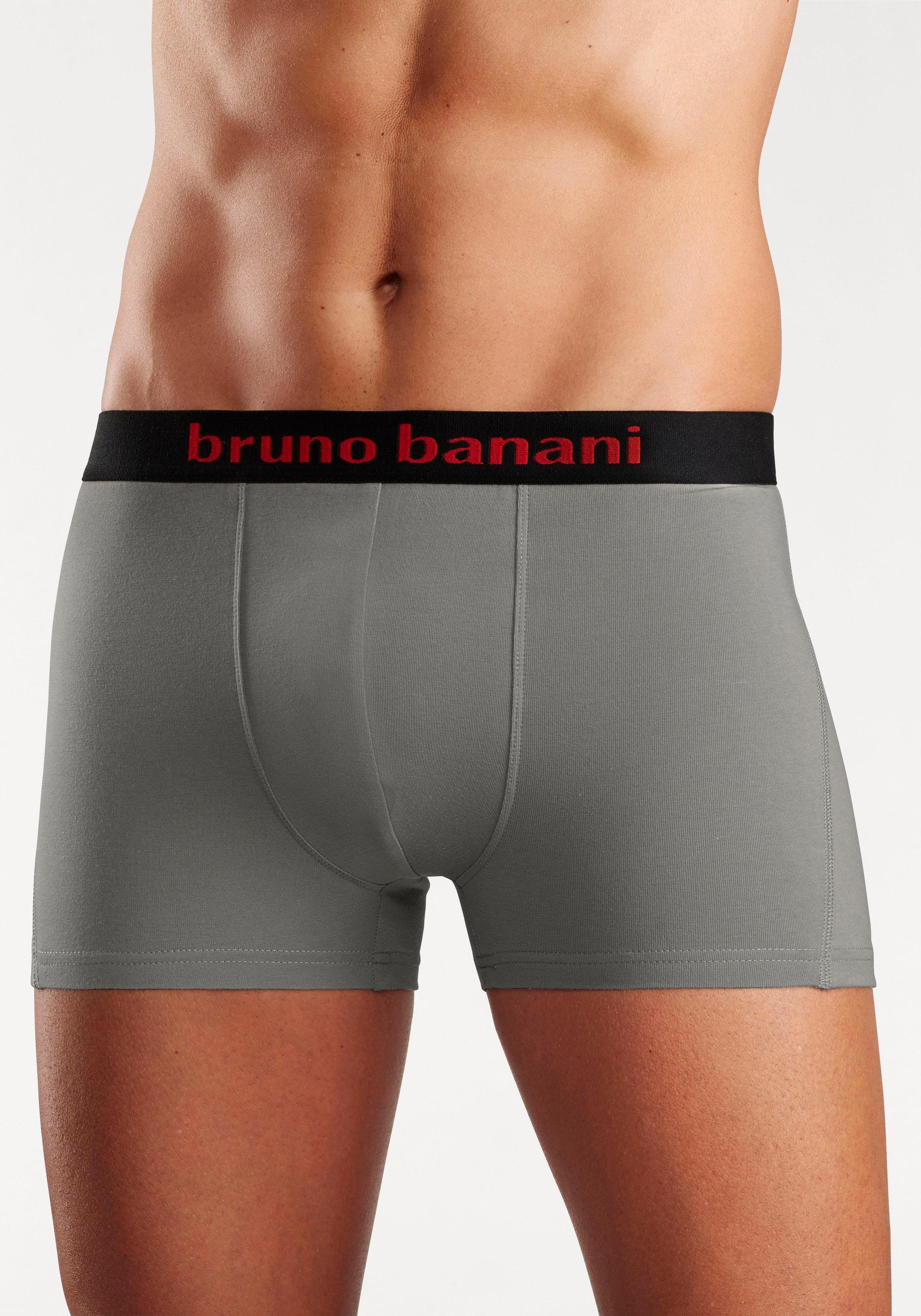 Bruno Banani Boxershort voor heren met gekleurd merkopschrift bij de boord (set, 4 stuks)