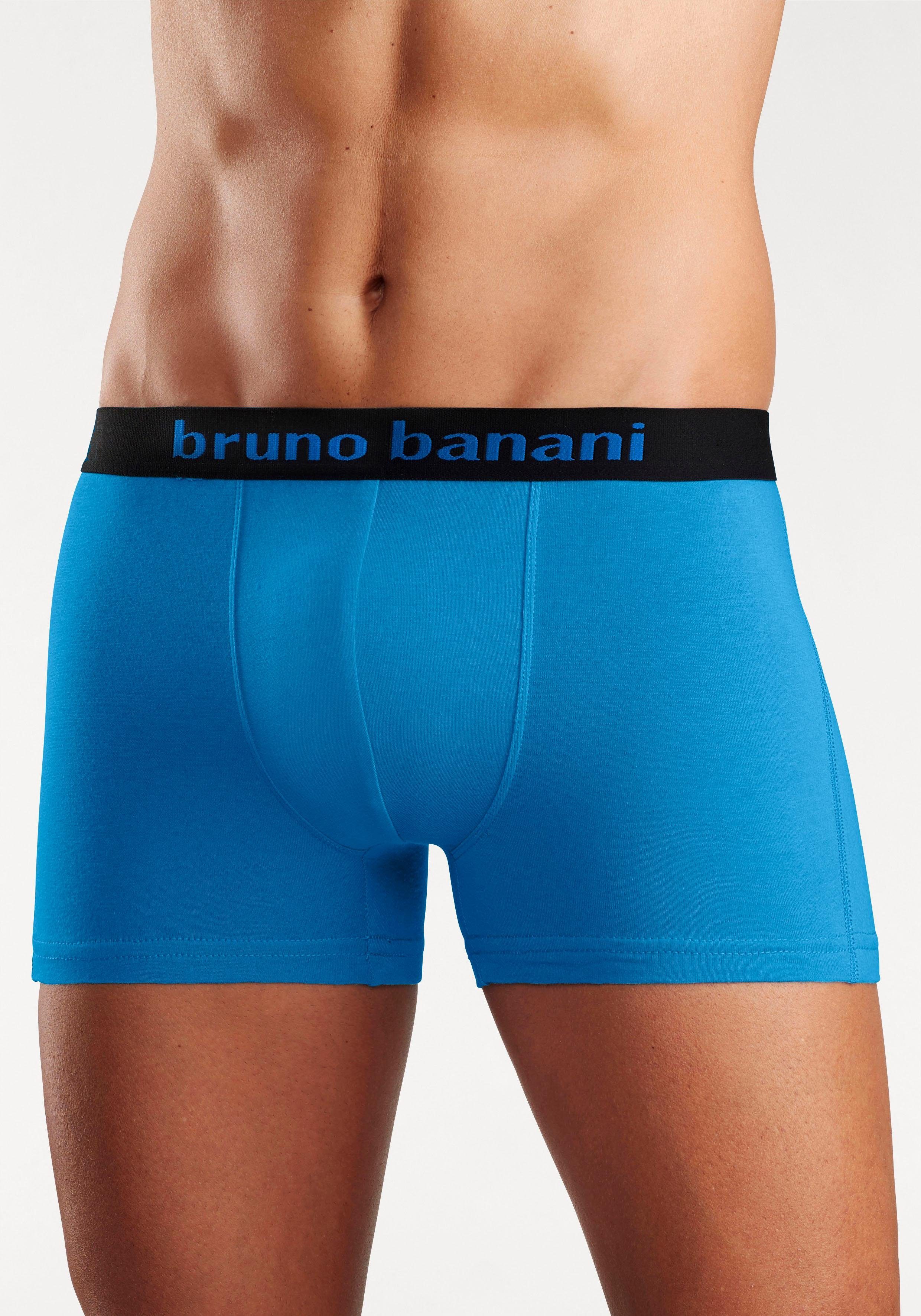 Bruno Banani Boxershort voor heren met gekleurd merkopschrift bij de boord (set, 4 stuks)