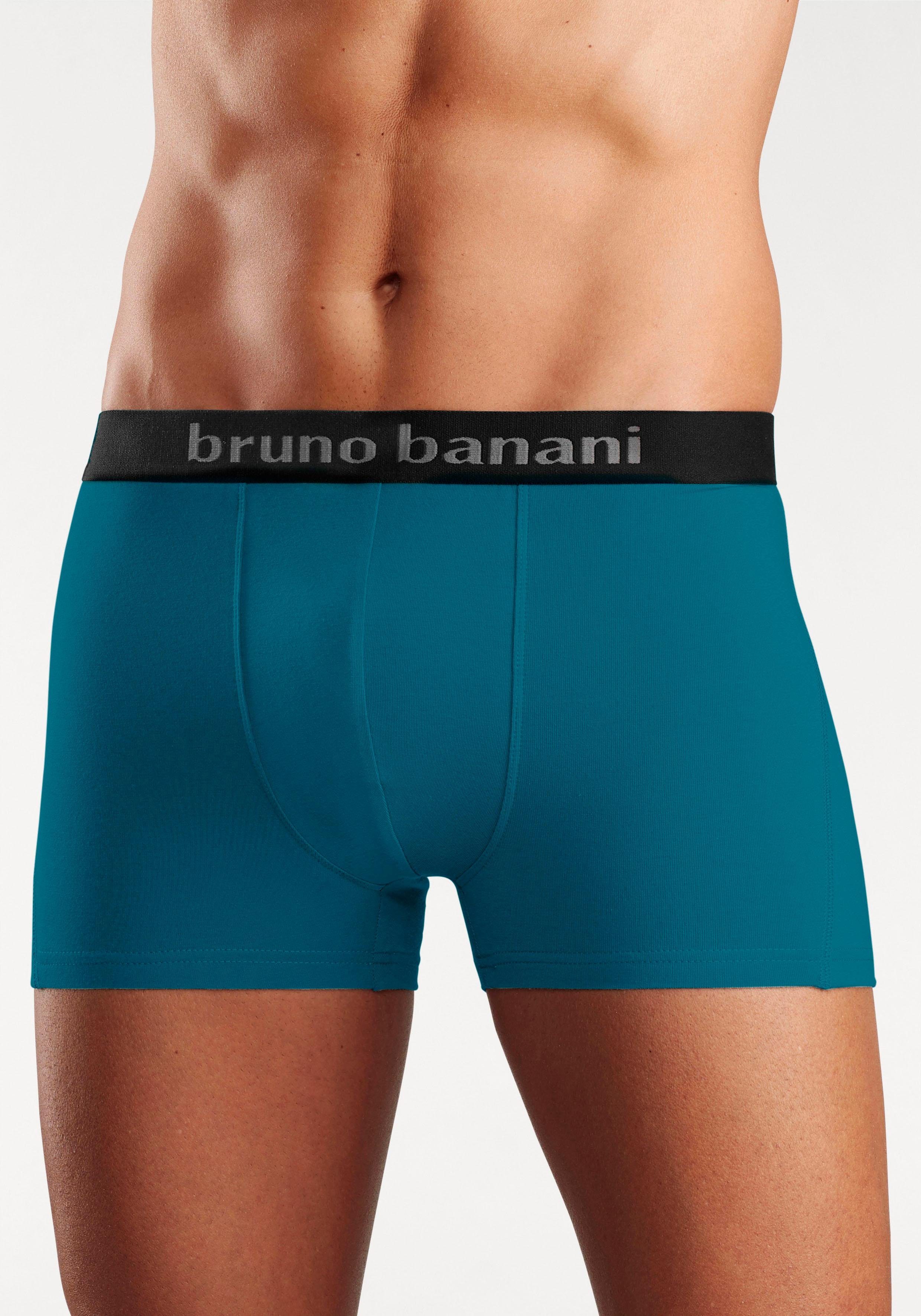 Bruno Banani Boxershort voor heren met gekleurd merkopschrift bij de boord (set, 4 stuks)