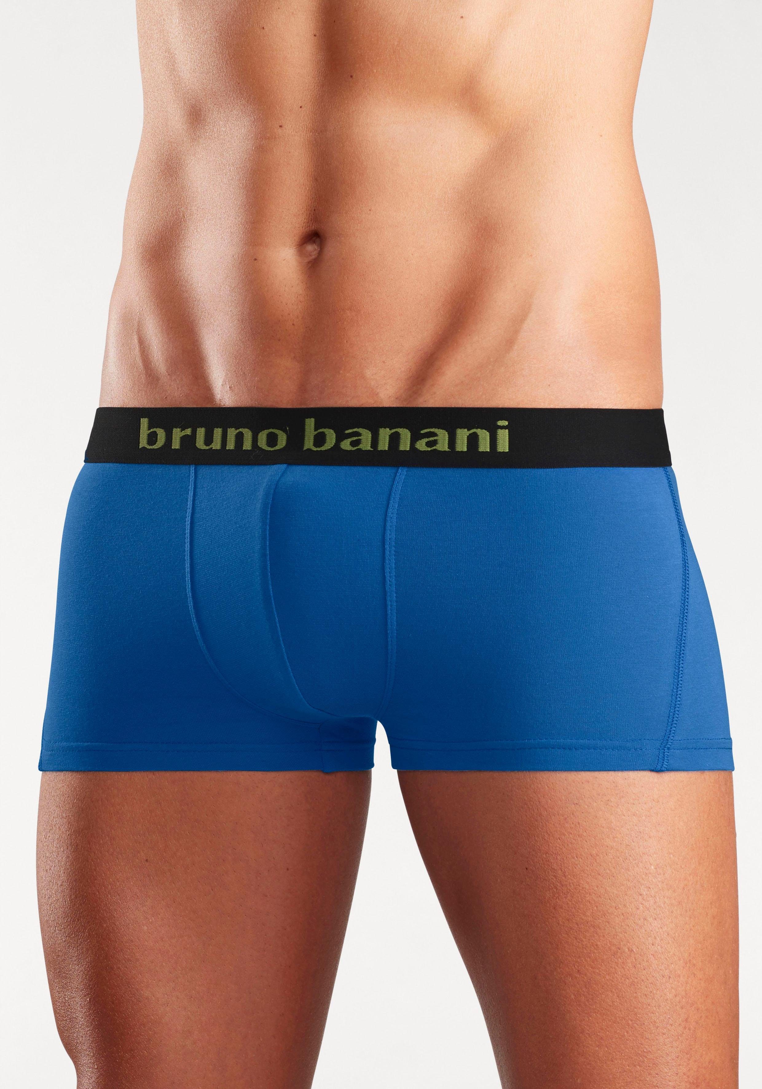 Bruno Banani Hipster strak zittende boxershorts met logo webband van katoenmix (set, 4 stuks) heren maat S multicolor