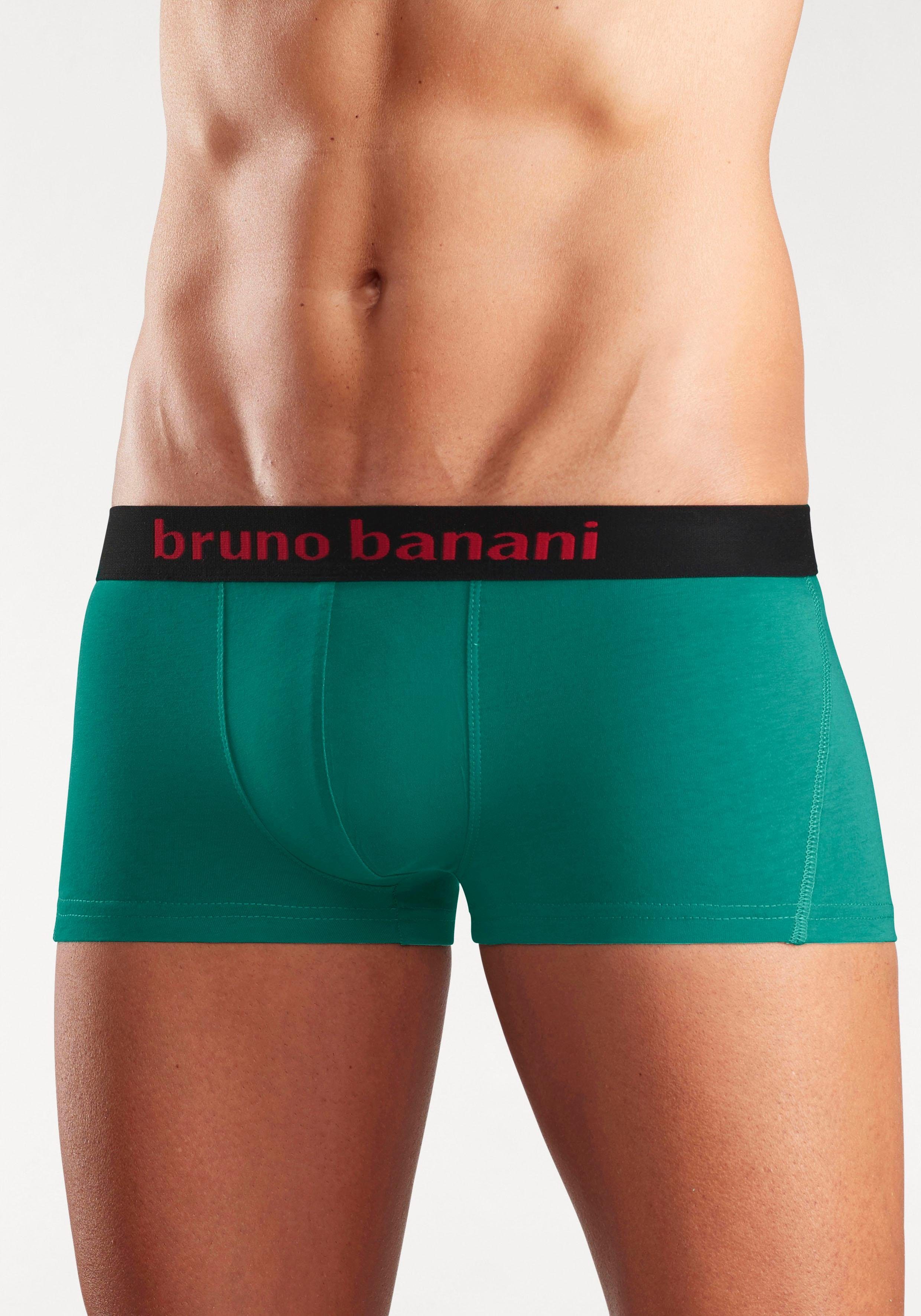 Bruno Banani Hipster strak zittende boxershorts met logo webband van katoenmix (set, 4 stuks)