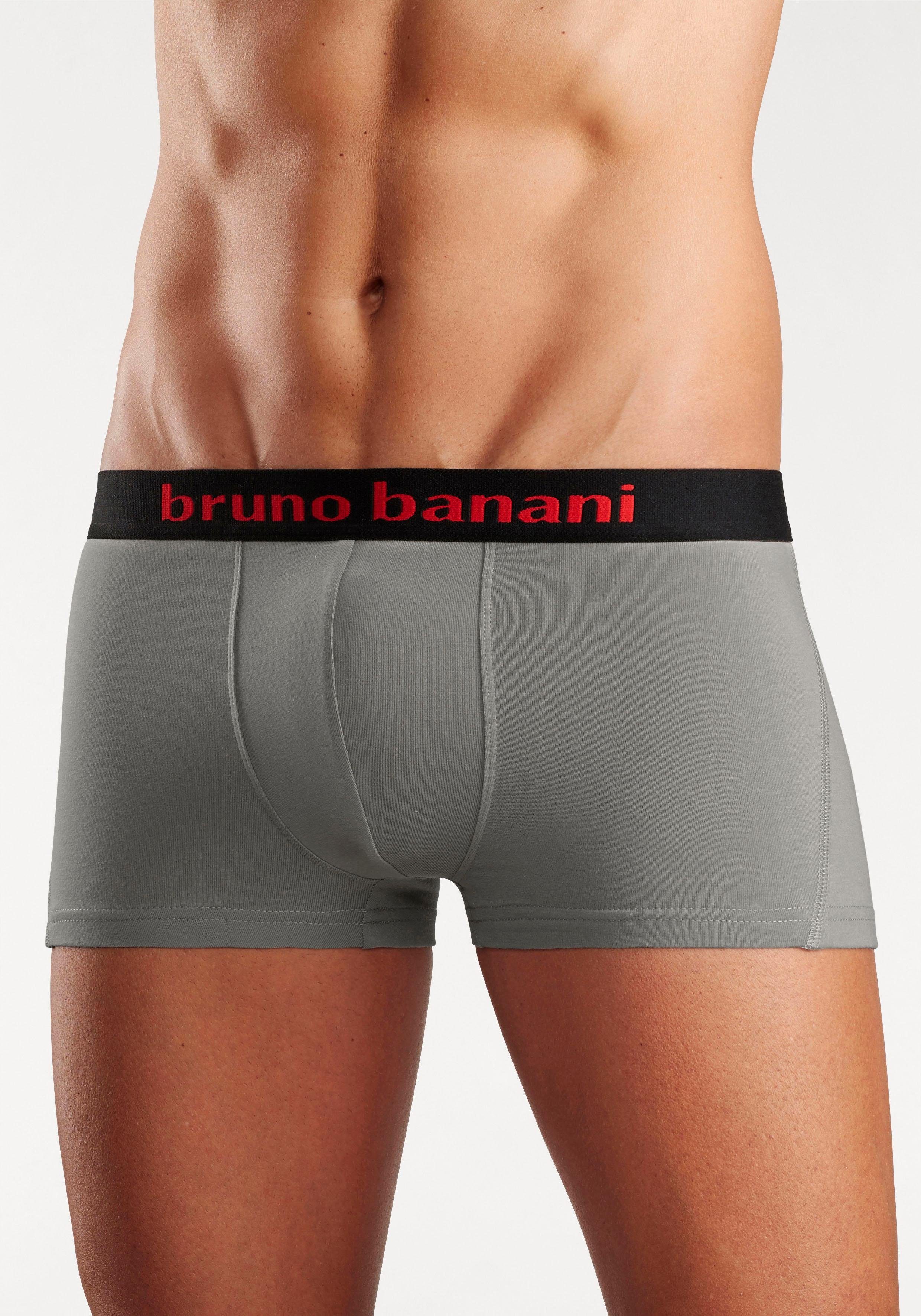 Bruno Banani Hipster strak zittende boxershorts met logo webband van katoenmix (set, 4 stuks) heren maat XXL multicolor