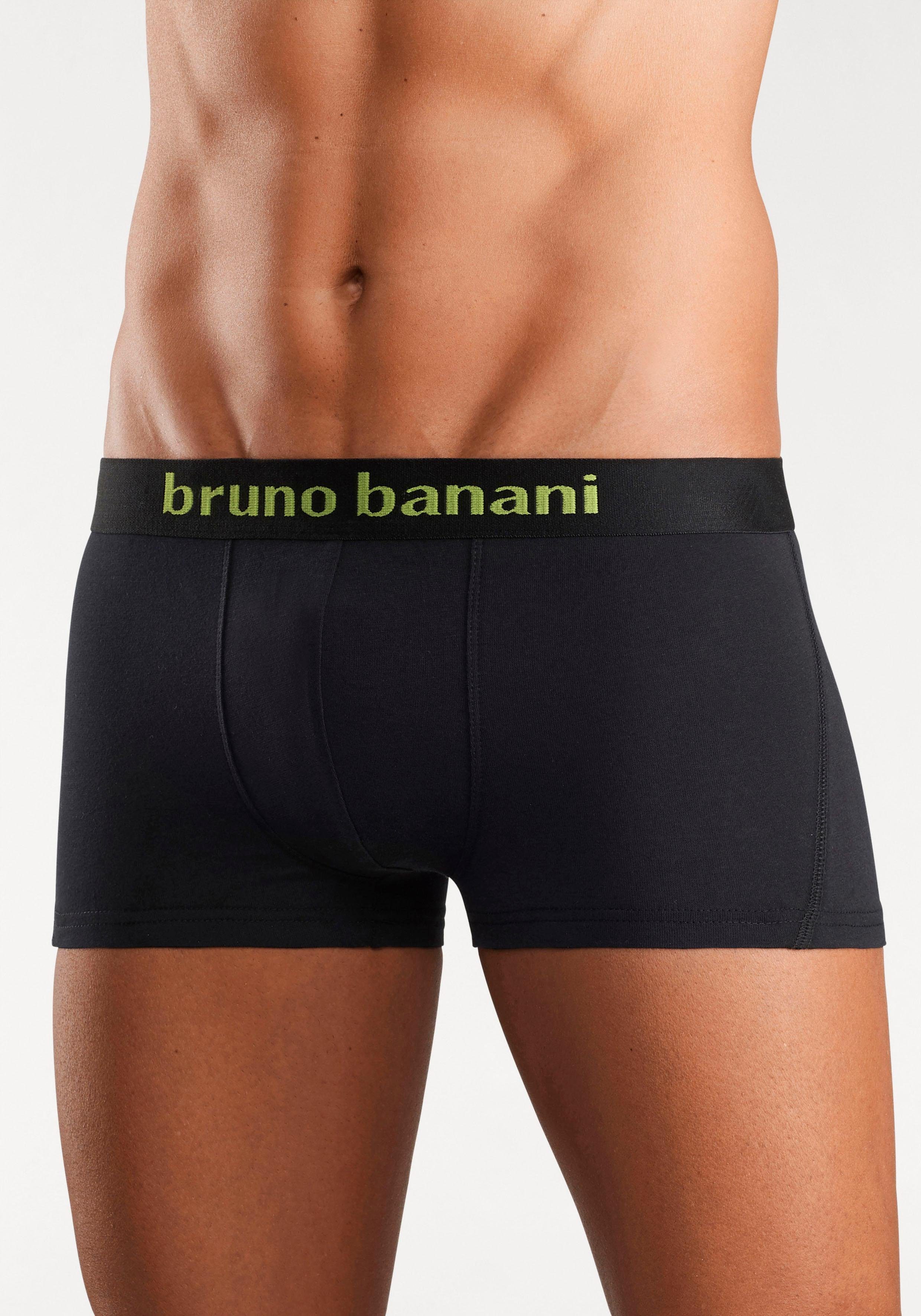 Bruno Banani Hipster strak zittende boxershorts met logo webband van katoenmix (set, 4 stuks)