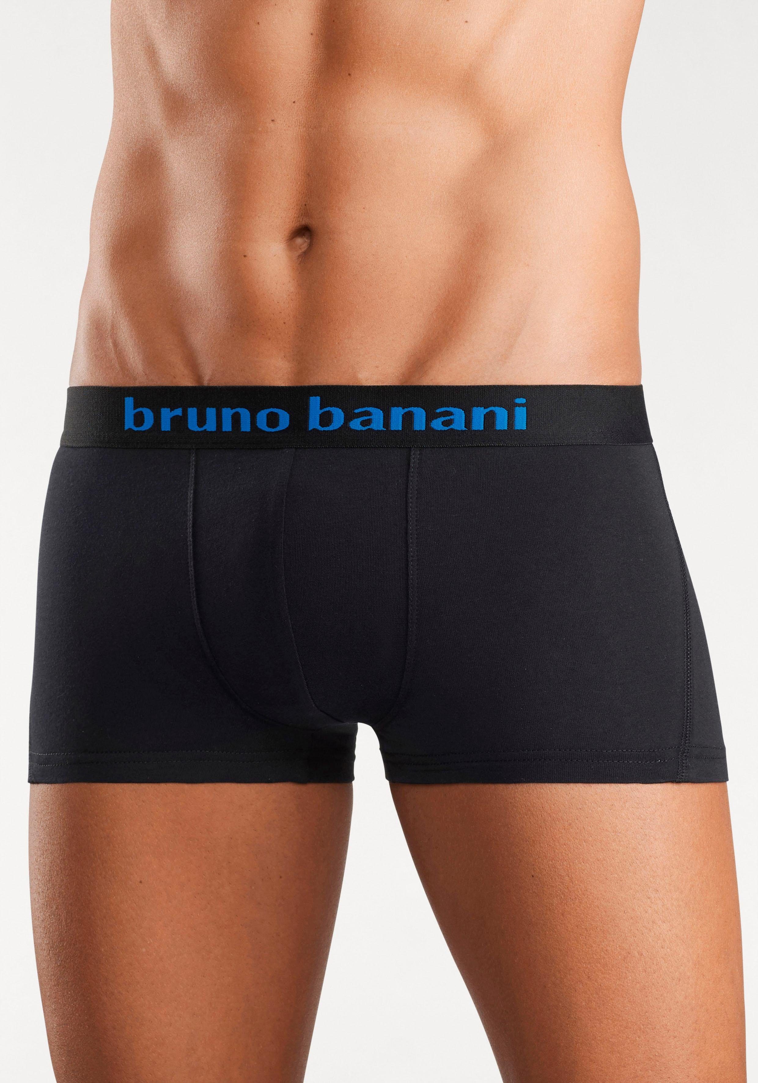Bruno Banani Hipster strak zittende boxershorts met logo webband van katoenmix (set, 4 stuks)