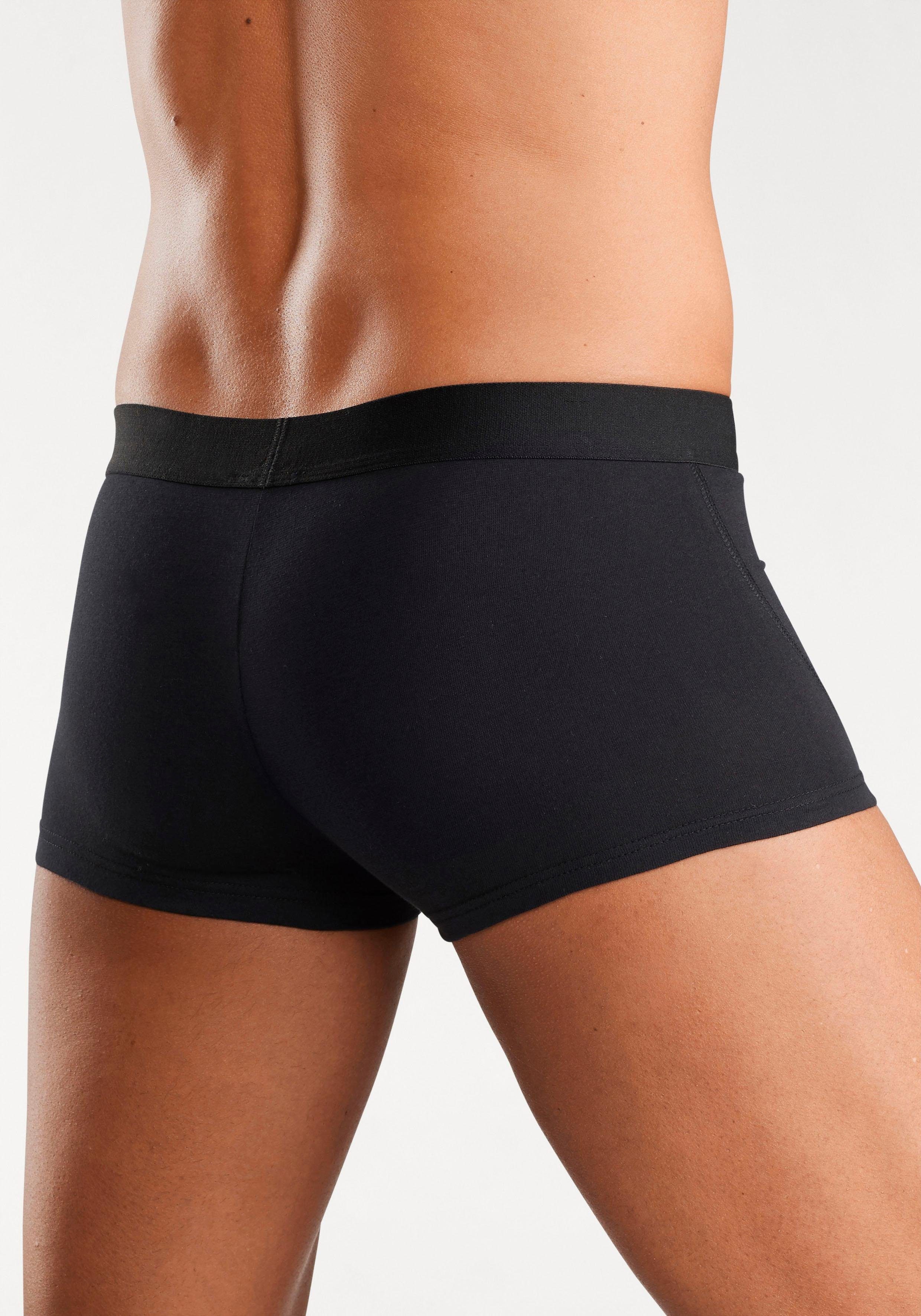 Bruno Banani Hipster strak zittende boxershorts met logo webband van katoenmix (set, 4 stuks)